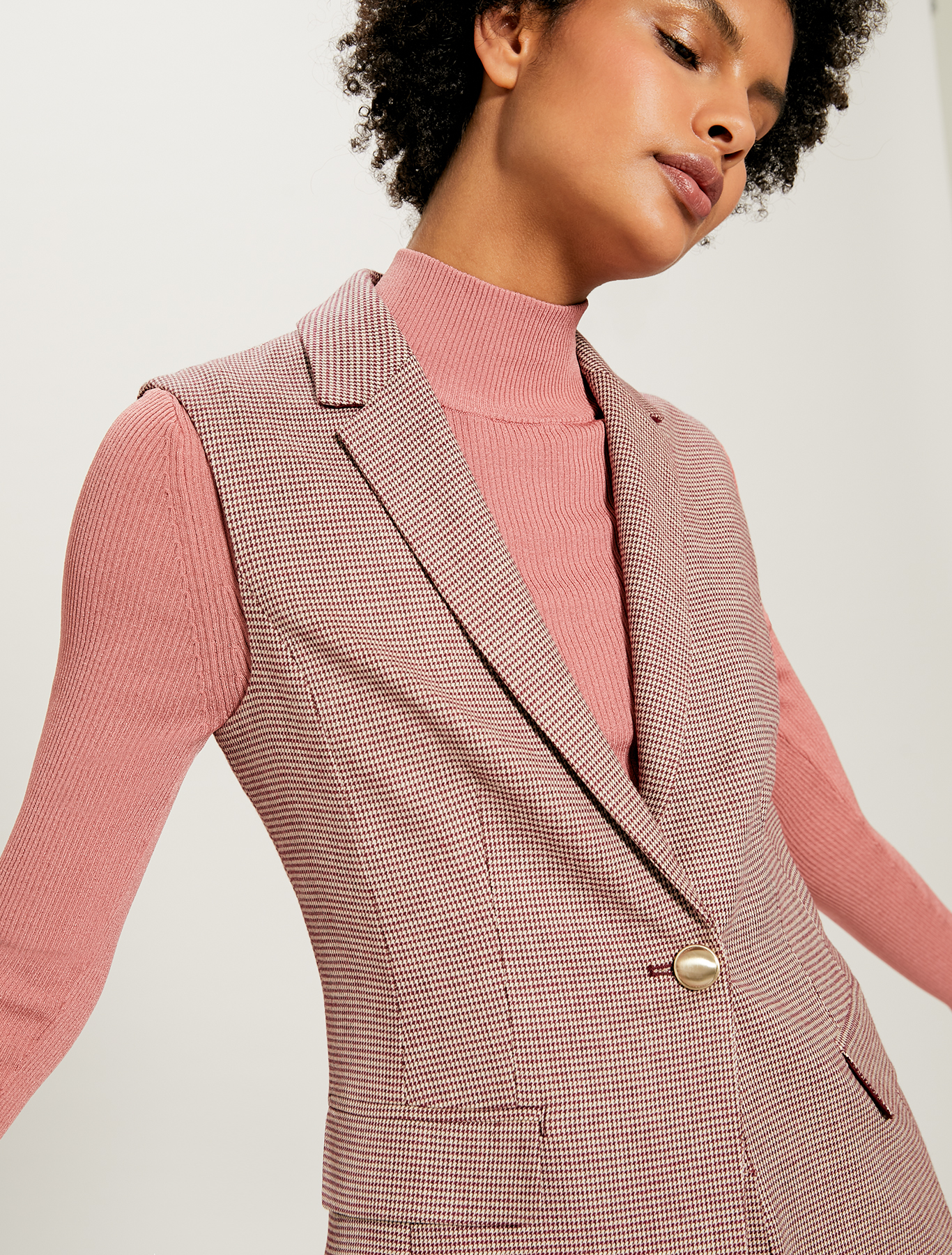 Blazer gilet pied de poule, fantasia rosso - Pennyblack Blazer gilet pied de poule - fantasia rosso - pennyblack