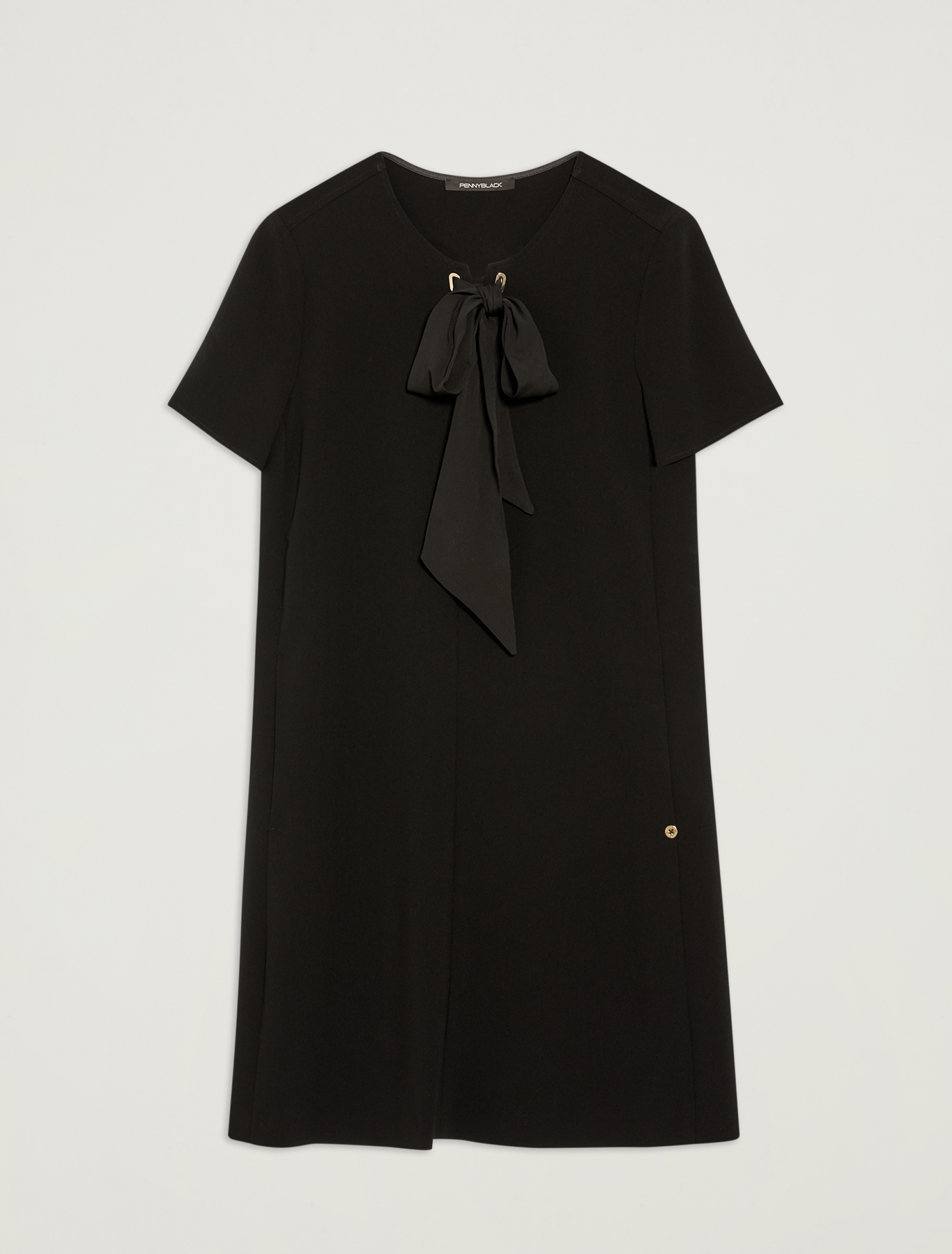 Shift dress with bow, black - Pennyblack Shift dress with bow - black - pennyblack