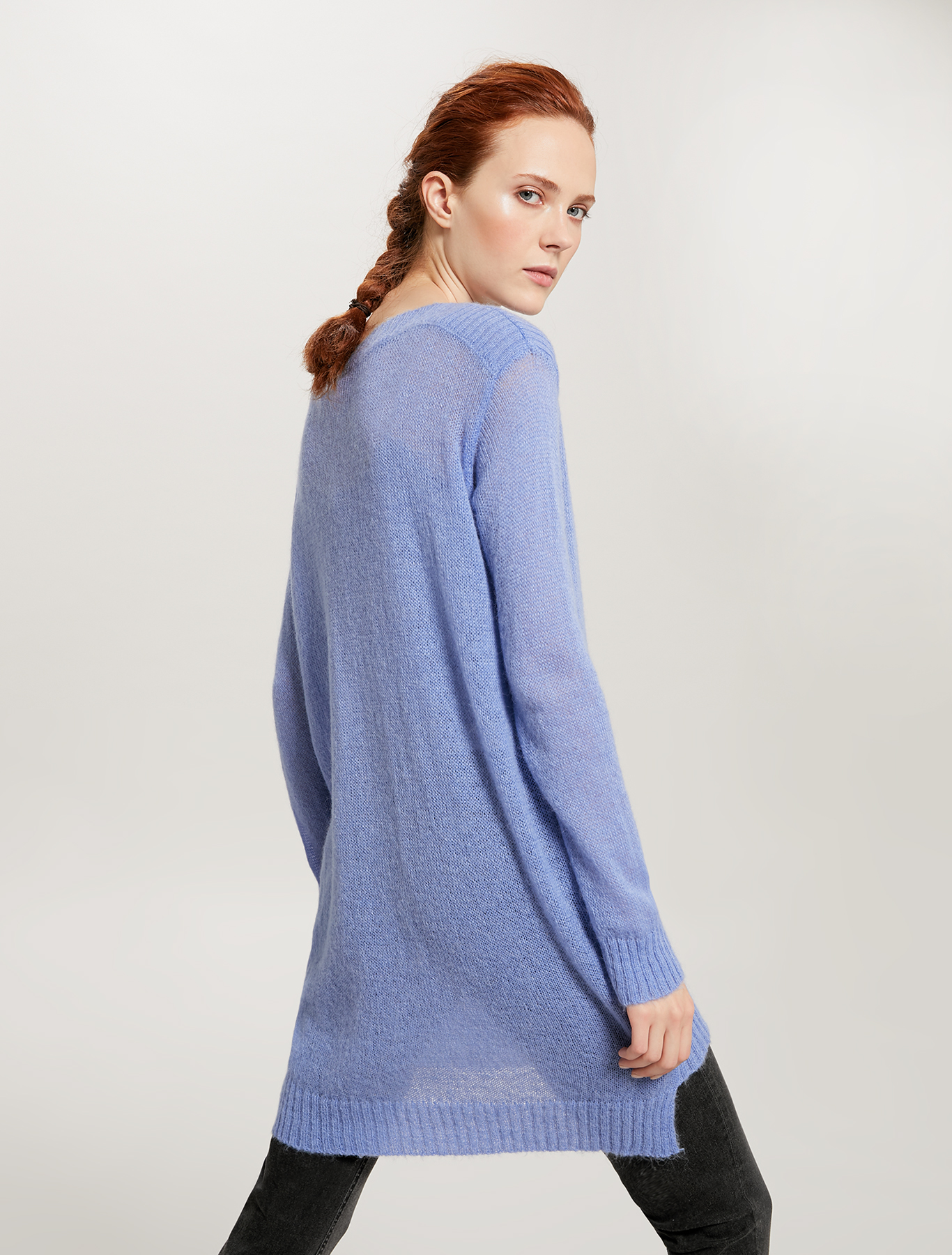 Jumper in alpaca-mohair blend, light blue - Pennyblack Jumper in alpaca-mohair blend - light blue - pennyblack