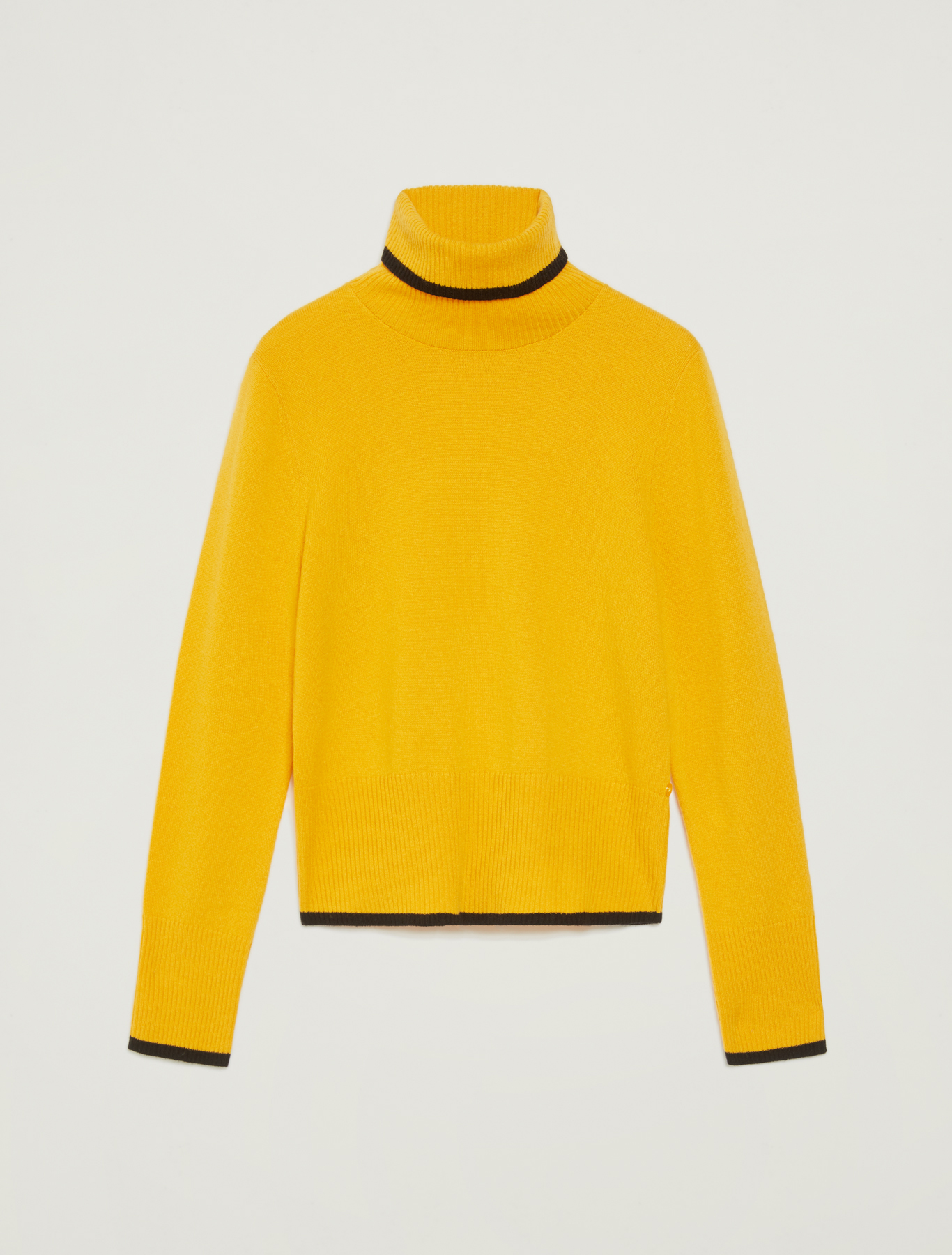 Jumper with turtleneck, pale yellow pattern - Pennyblack Jumper with turtleneck - pale yellow pattern - pennyblack
