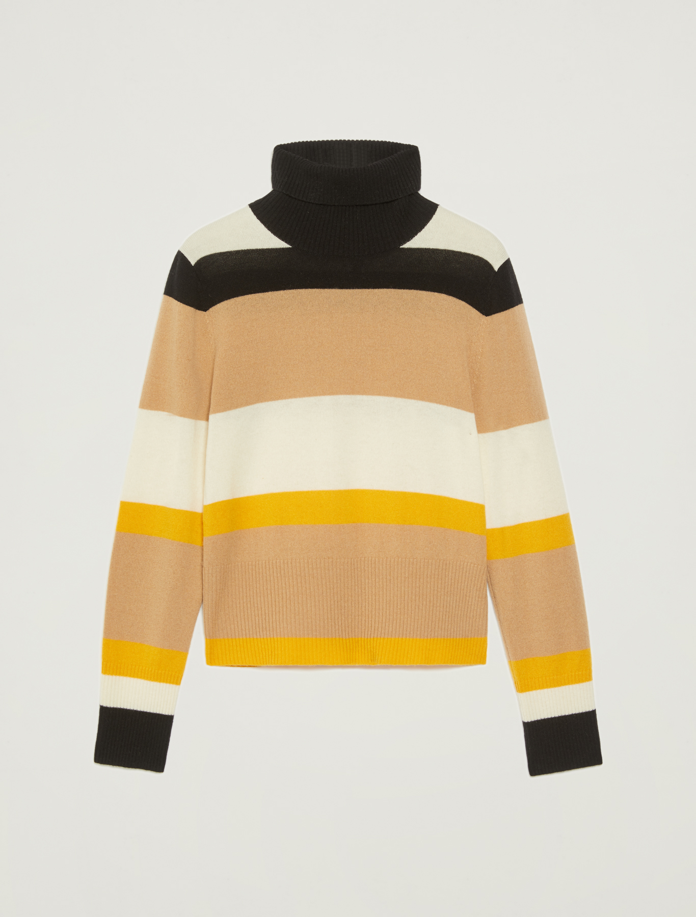 Jumper with turtleneck, soft yellow pattern - Pennyblack Jumper with turtleneck - soft yellow pattern - pennyblack