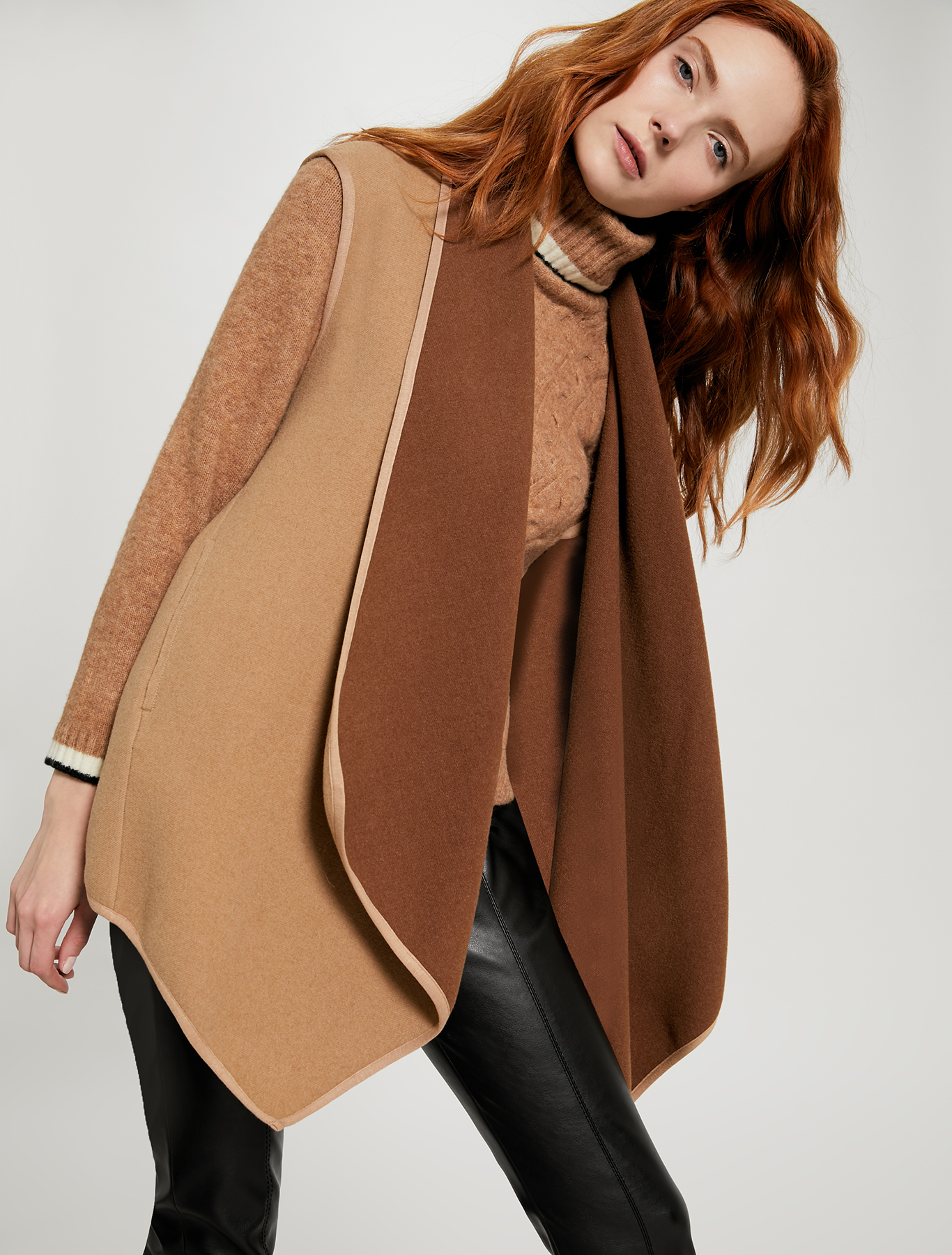 Reversible puffer jacket with gilet, camel - Pennyblack Reversible puffer jacket with gilet - camel - pennyblack