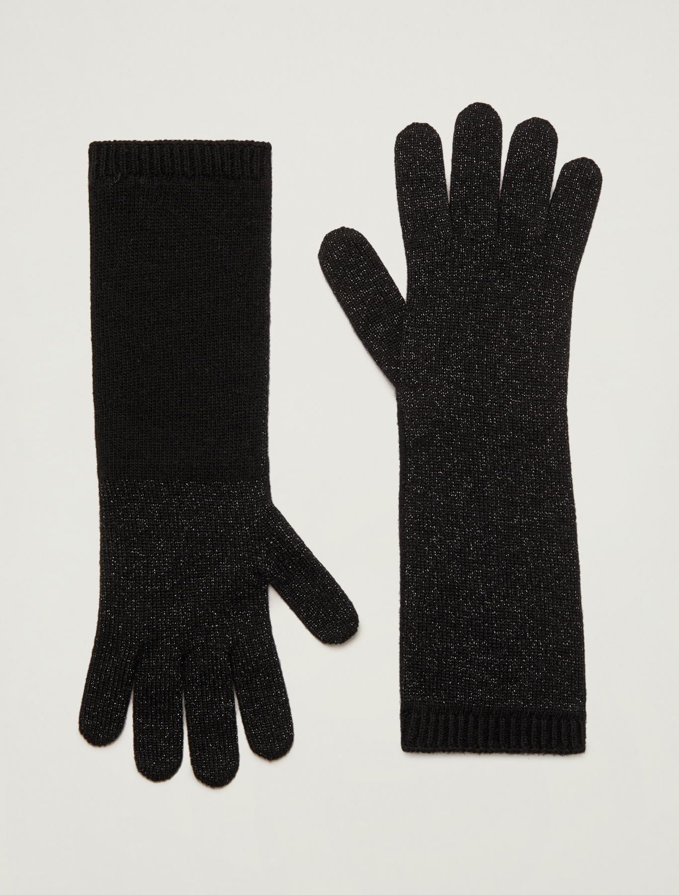 Lamé knitted gloves, black - Pennyblack Lamé knitted gloves - black - pennyblack
