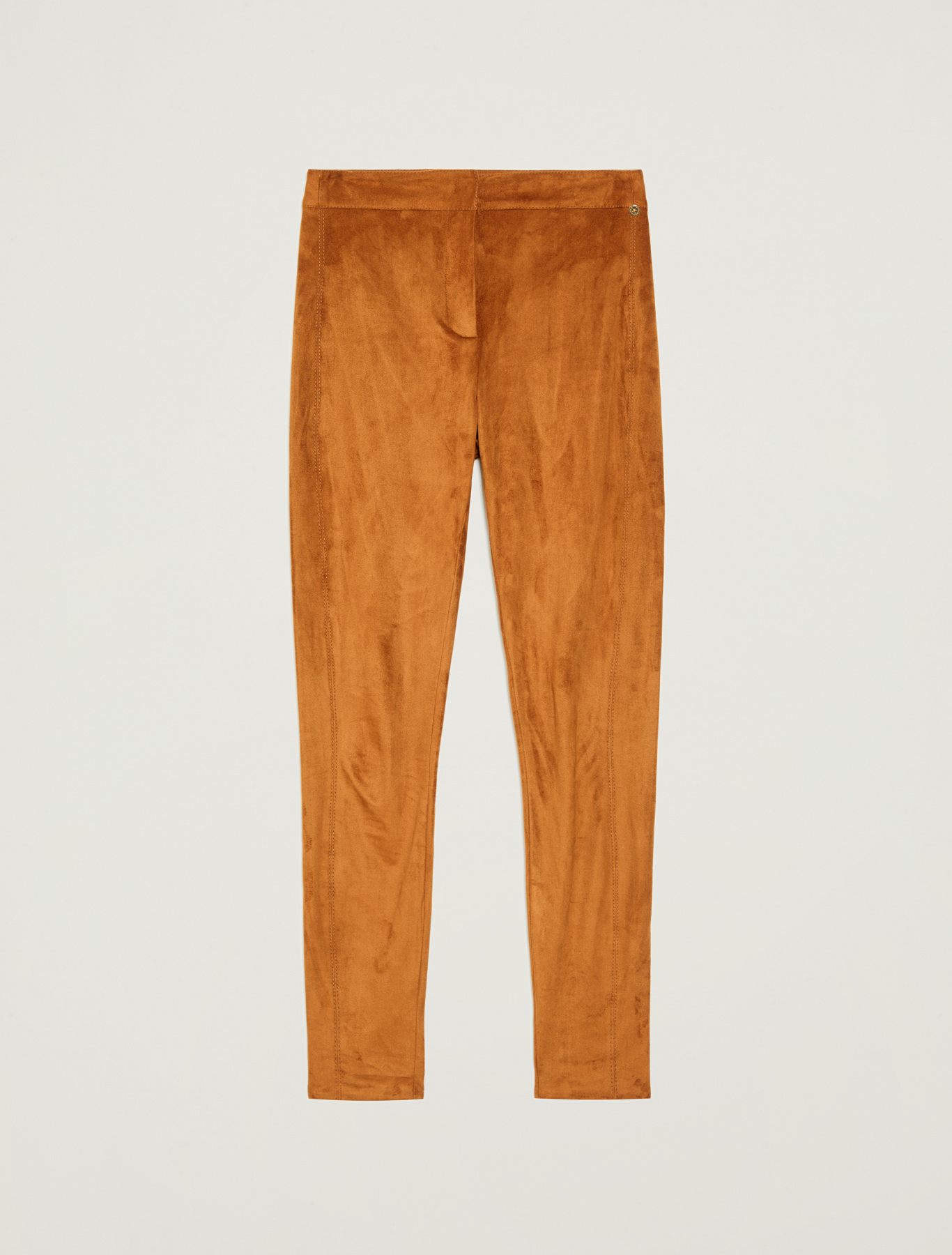 Skinny trousers in velvet jersey, tan - Pennyblack Skinny trousers in velvet jersey - tan - pennyblack
