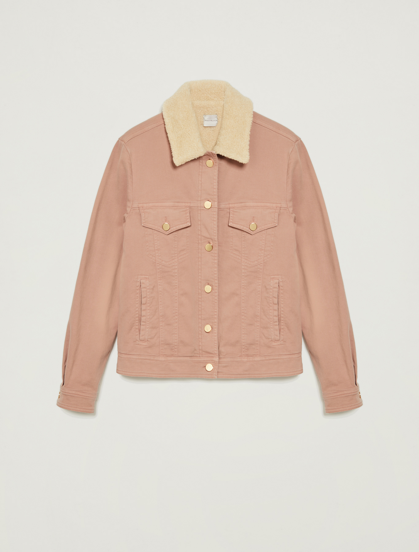 Pink denim and teddy jacket, pink - Pennyblack Pink denim and teddy jacket - pink - pennyblack