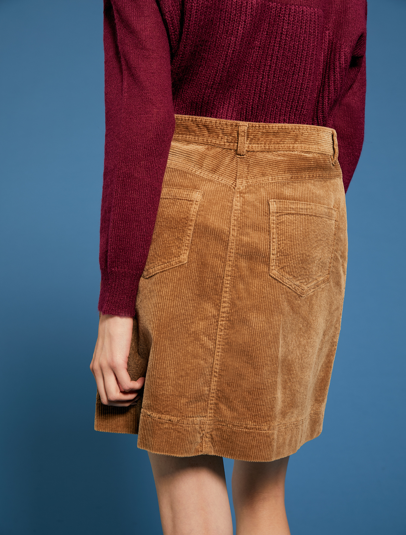 Corduroy skirt, beige - Pennyblack Corduroy skirt - beige - pennyblack