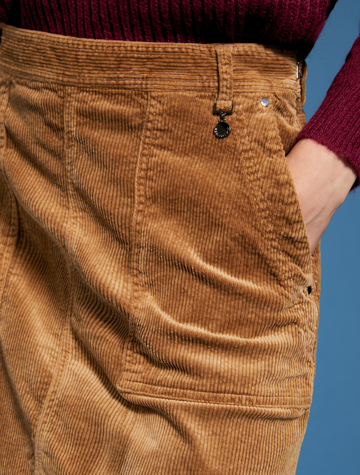 Corduroy skirt, beige - Pennyblack Corduroy skirt - beige - pennyblack