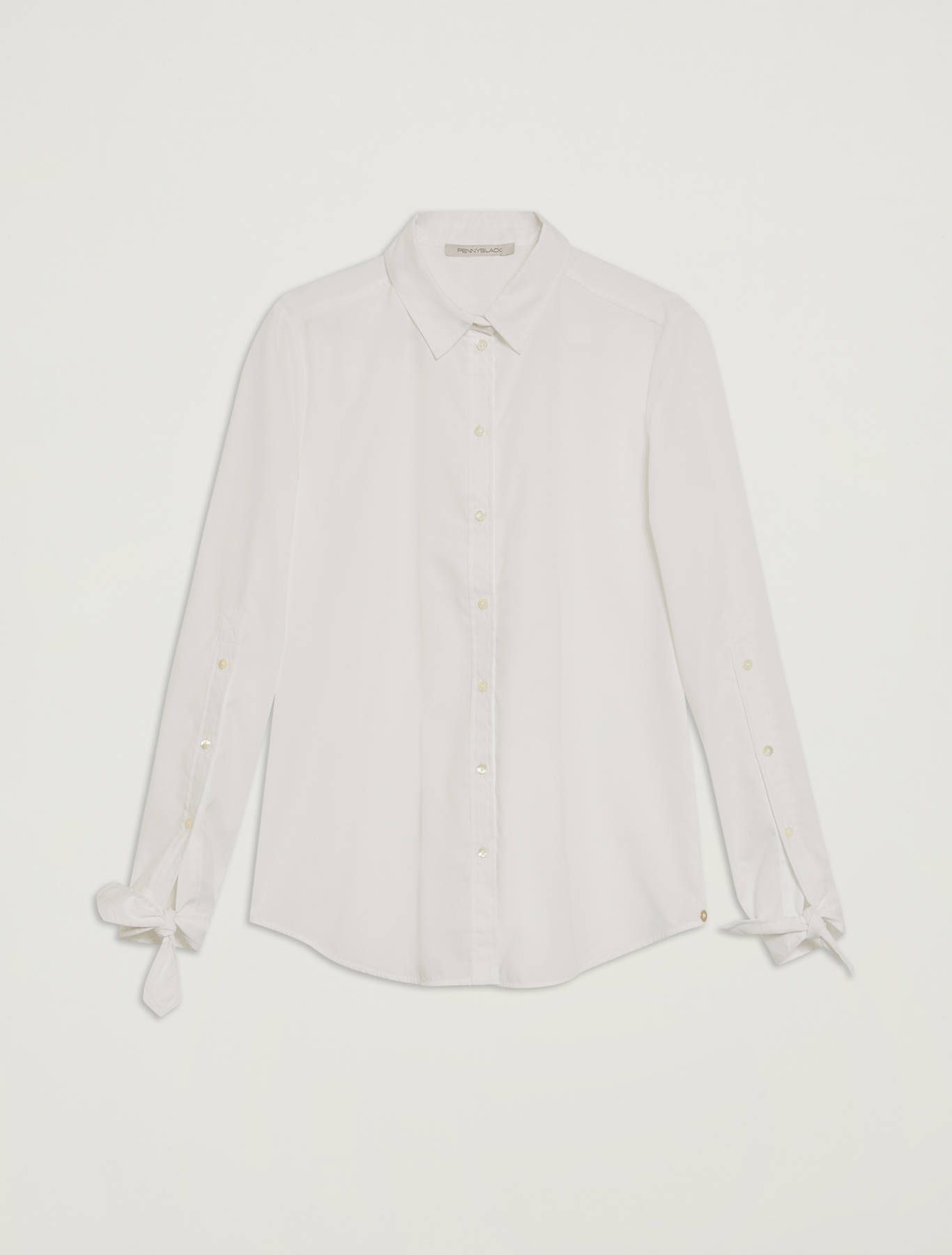 Shirt with bow cuffs, optic white - Pennyblack Shirt with bow cuffs - optic white - pennyblack