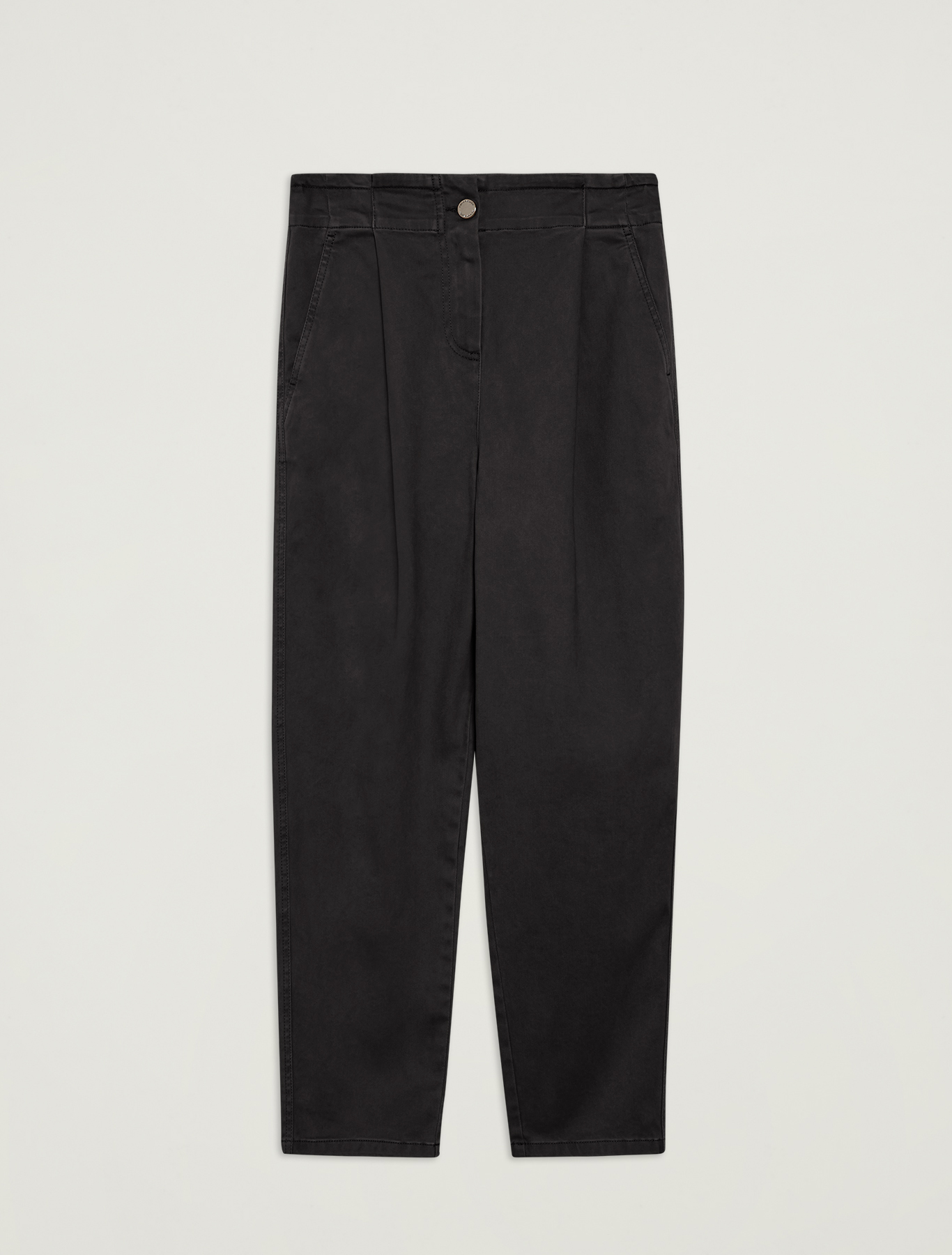 Cotton, carrot-fit trousers, black - Pennyblack Cotton, carrot-fit trousers - black - pennyblack