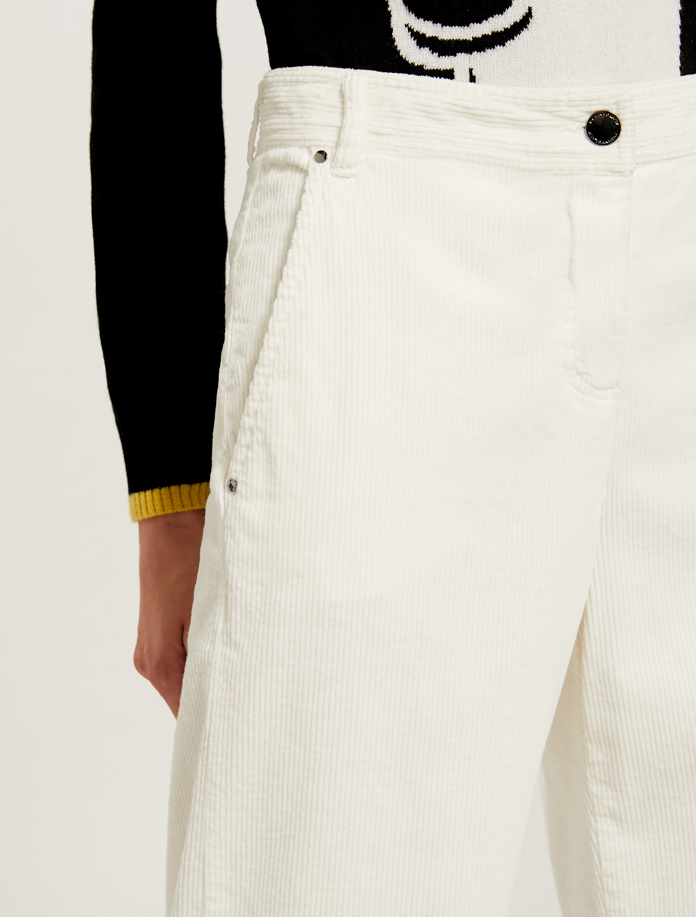 Corduroy trousers, white - Pennyblack Corduroy trousers - white - pennyblack