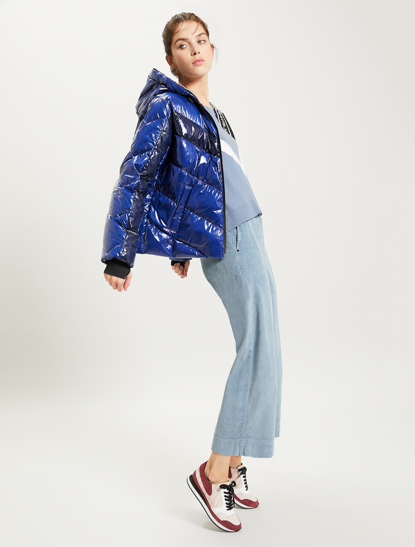 Corduroy trousers, light blue - Pennyblack Corduroy trousers - light blue - pennyblack