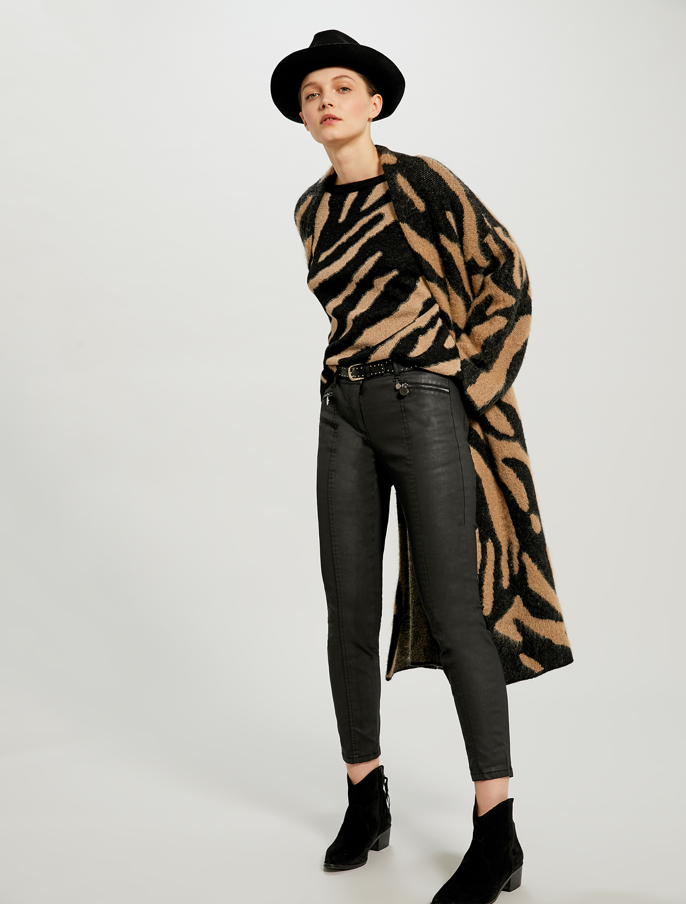 Skinny pants in raso spalmato, nero - Pennyblack Skinny pants in raso spalmato - nero - pennyblack