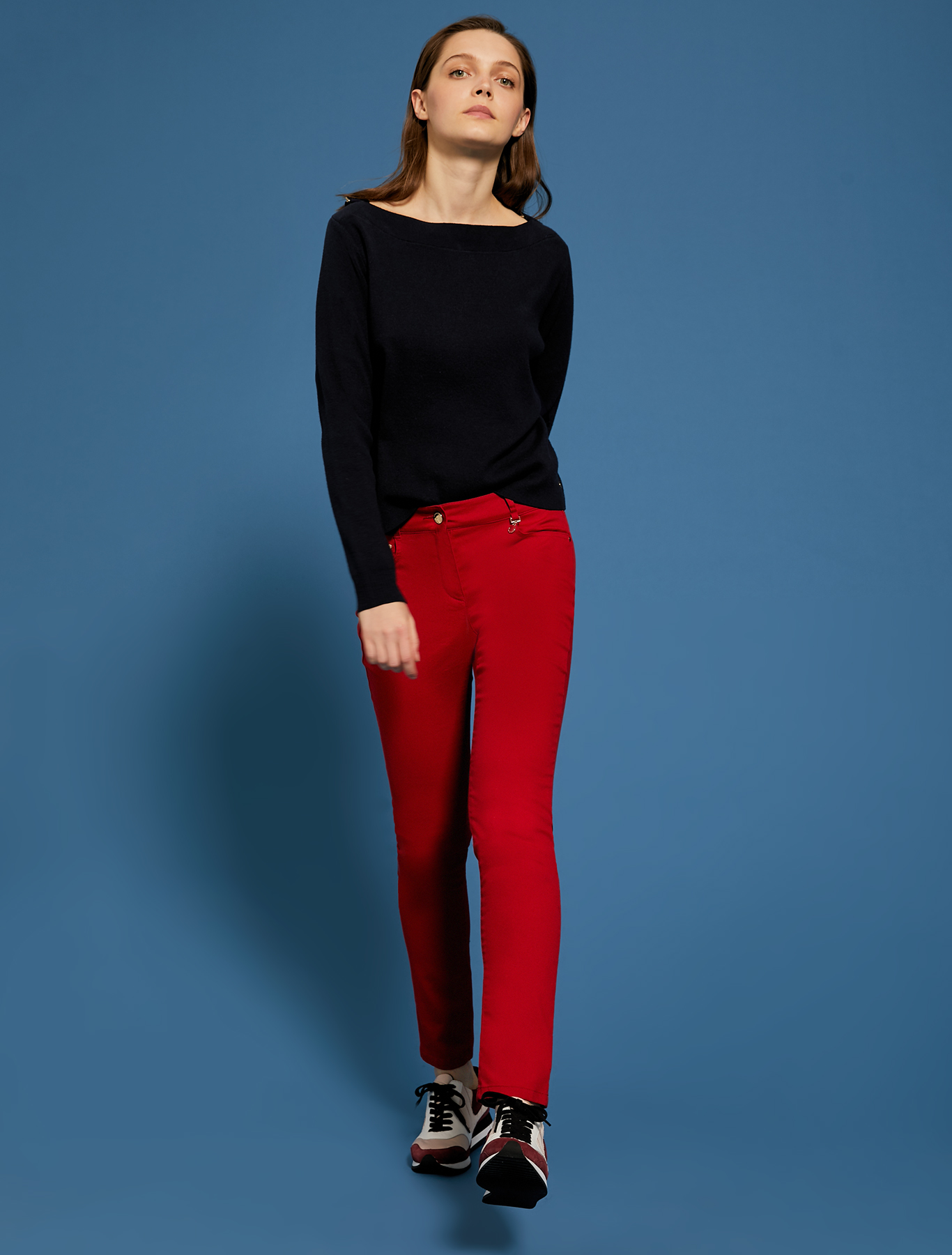 Skinny gabardine trousers, red - Pennyblack Skinny gabardine trousers - red - pennyblack