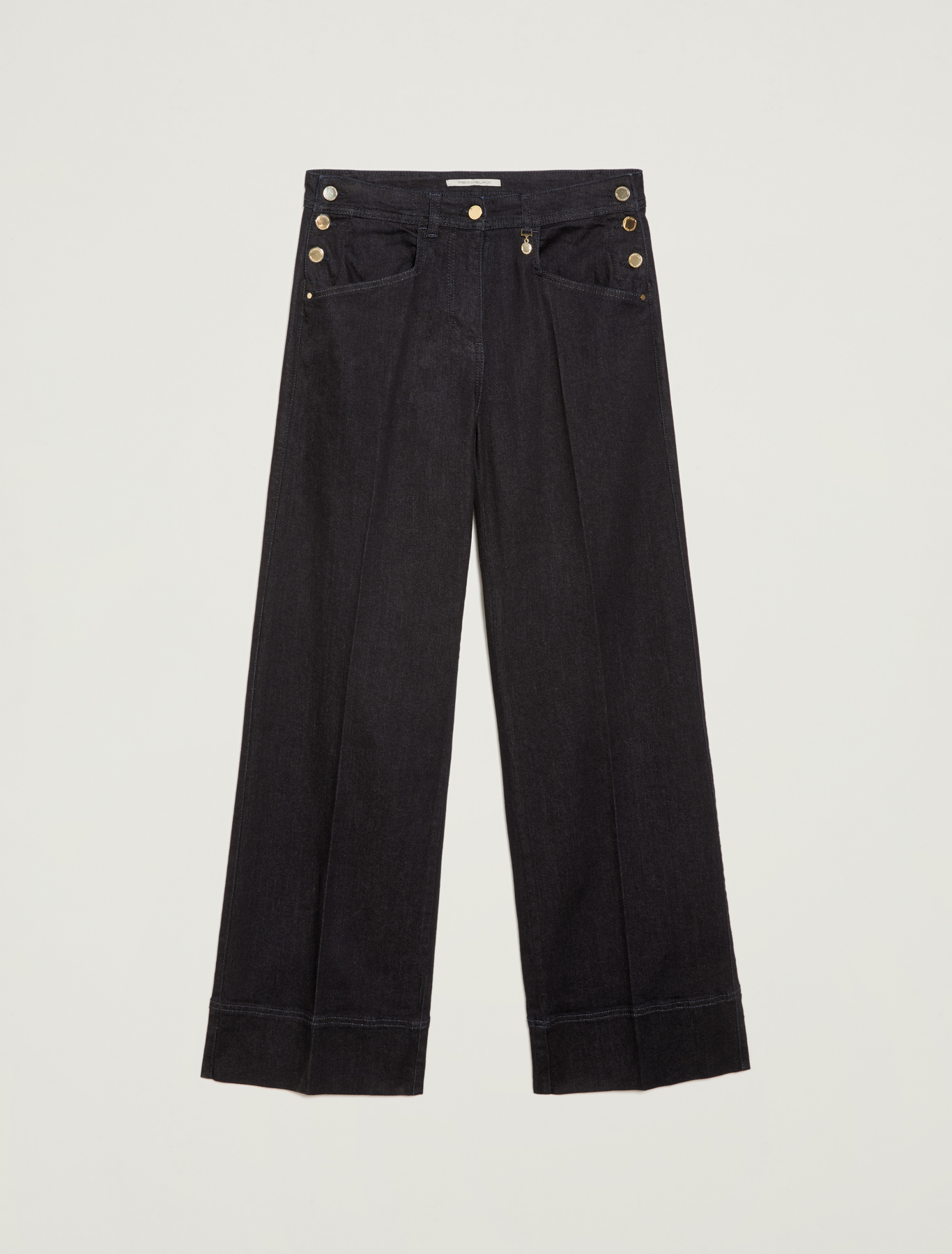Dark blue wide-leg jeans, midnight blue - Pennyblack Dark blue wide-leg jeans - midnight blue - pennyblack