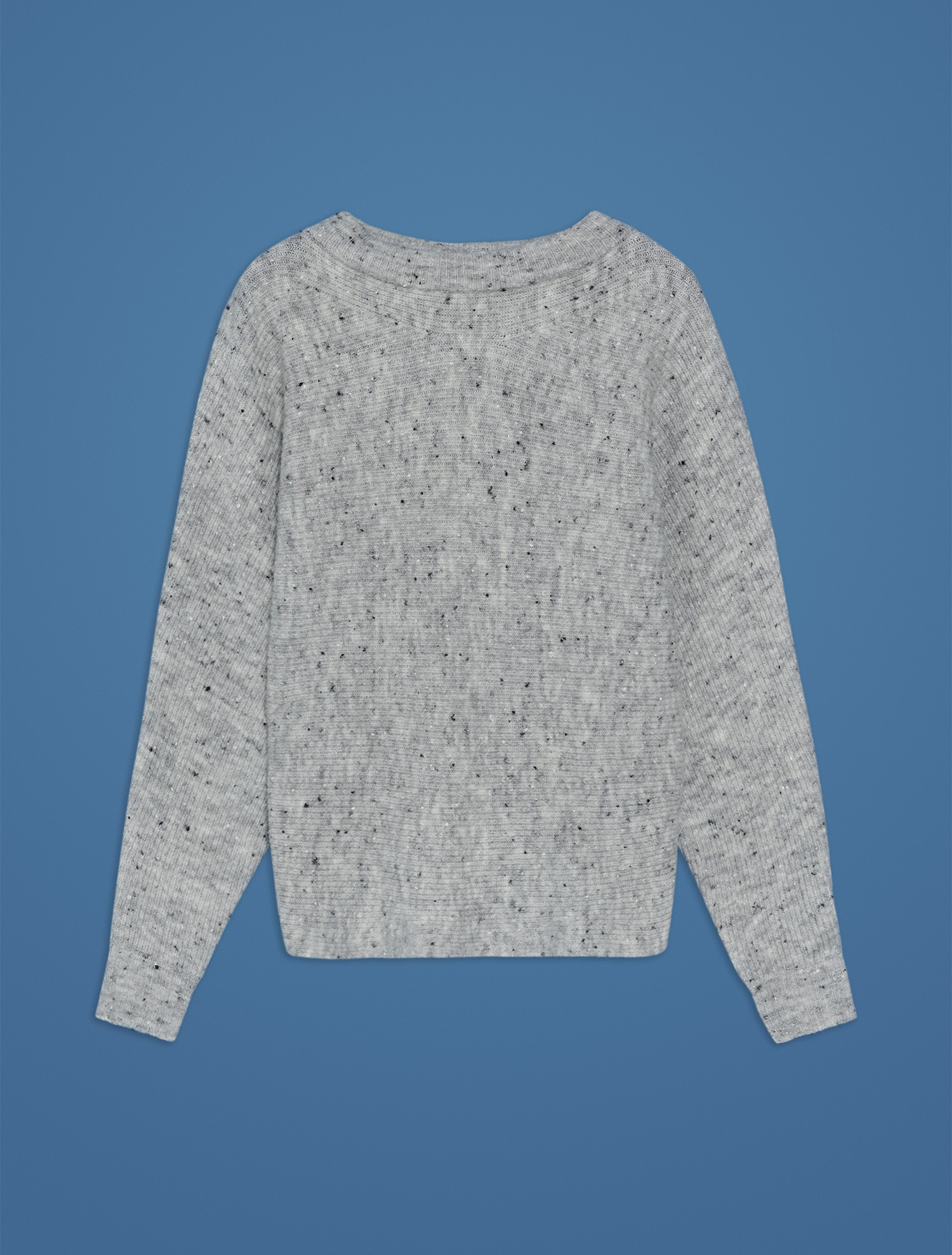 Tweed jumper with bow, light grey - Pennyblack Tweed jumper with bow - light grey - pennyblack