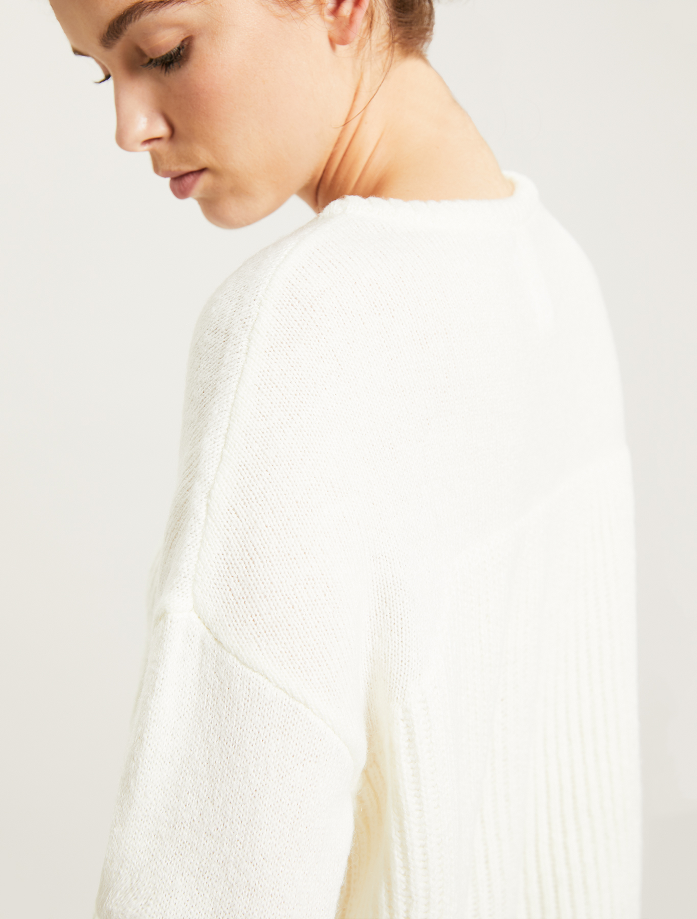 English rib knit jumper, white - Pennyblack English rib knit jumper - white - pennyblack