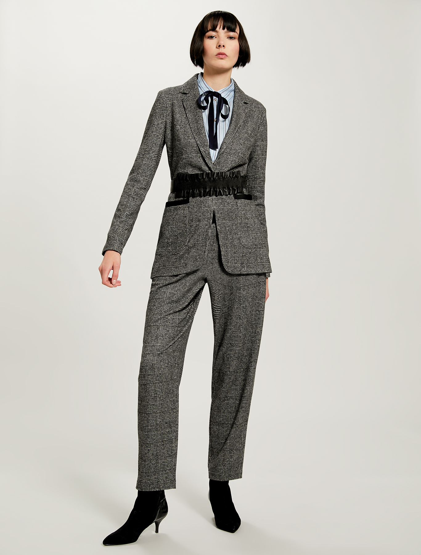 Pantaloni in jersey jacquard, fantasia nero - Pennyblack Pantaloni in jersey jacquard - fantasia nero - pennyblack