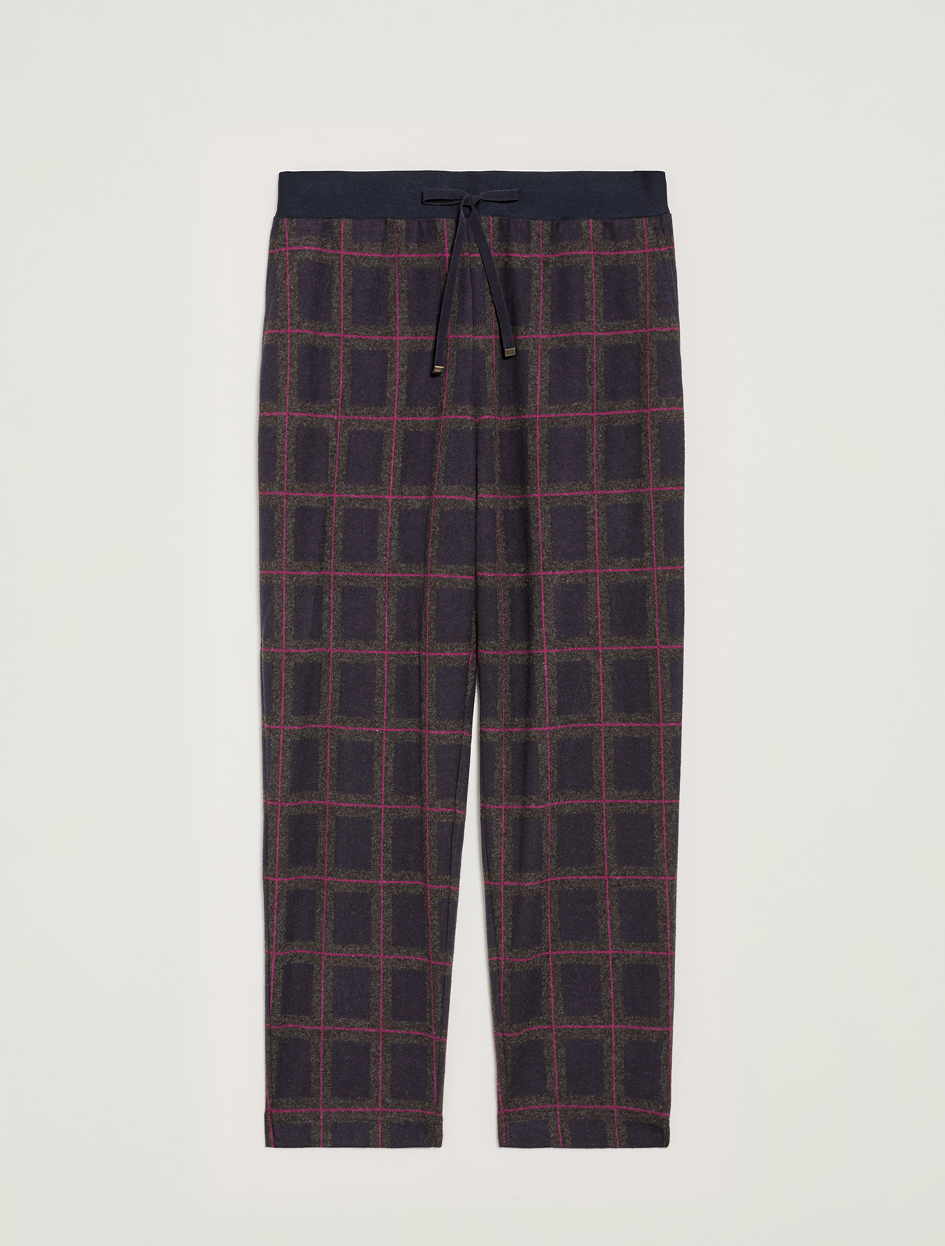 Jacquard jersey trousers, navy blue pattern - Pennyblack Jacquard jersey trousers - navy blue pattern - pennyblack