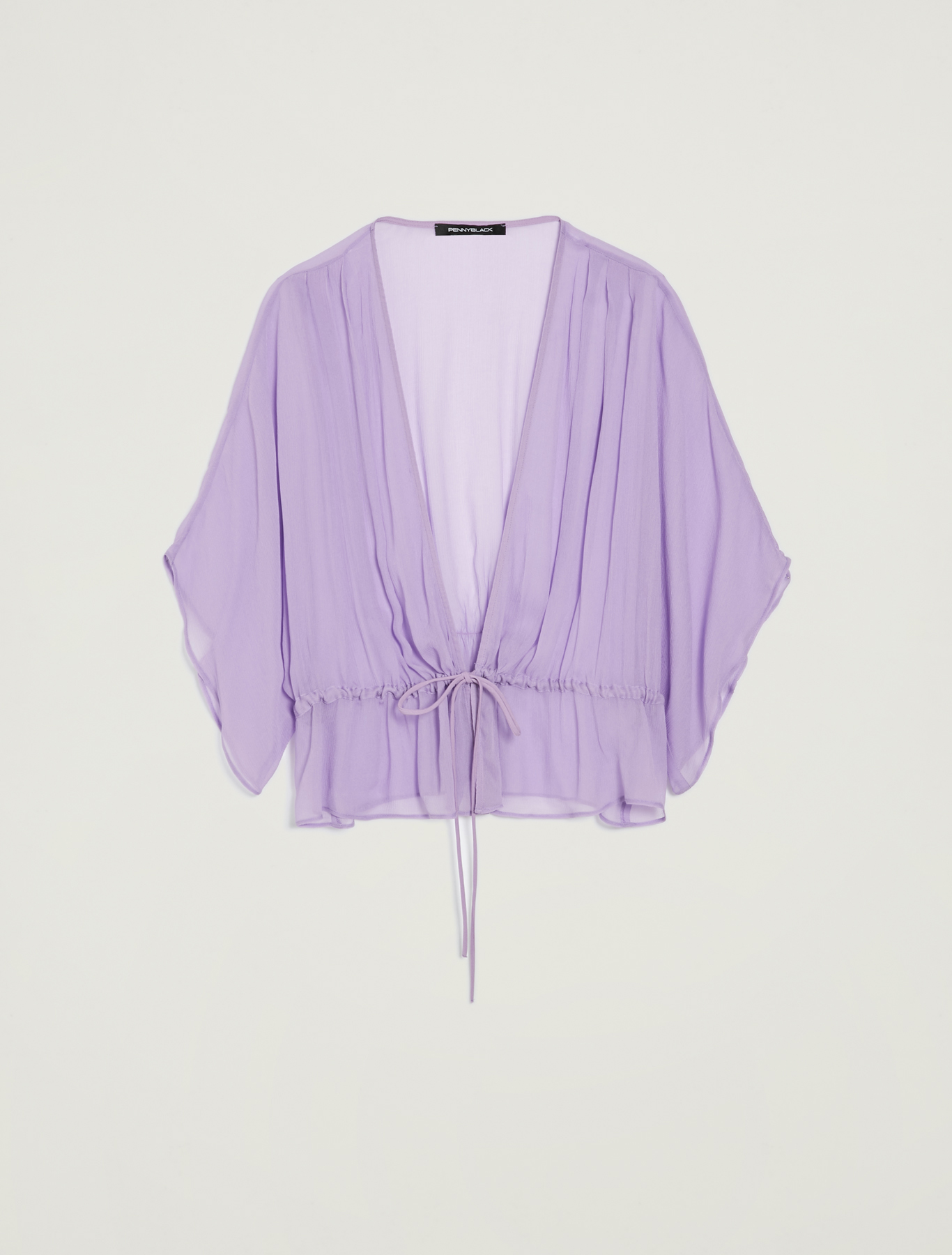 Kimono shrug with drawstring, lilac - Pennyblack Kimono shrug with drawstring - lilac - pennyblack