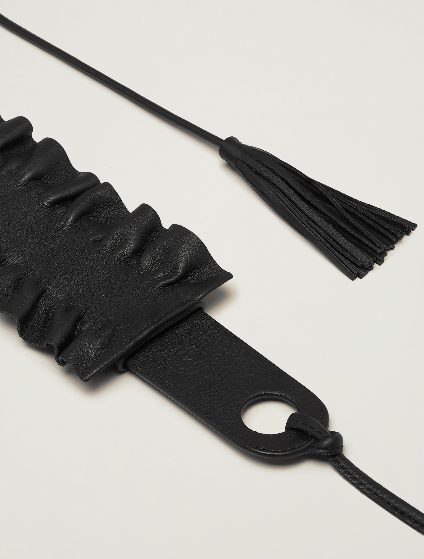 Belt with detachable ruffle, black - Pennyblack Belt with detachable ruffle - black - pennyblack