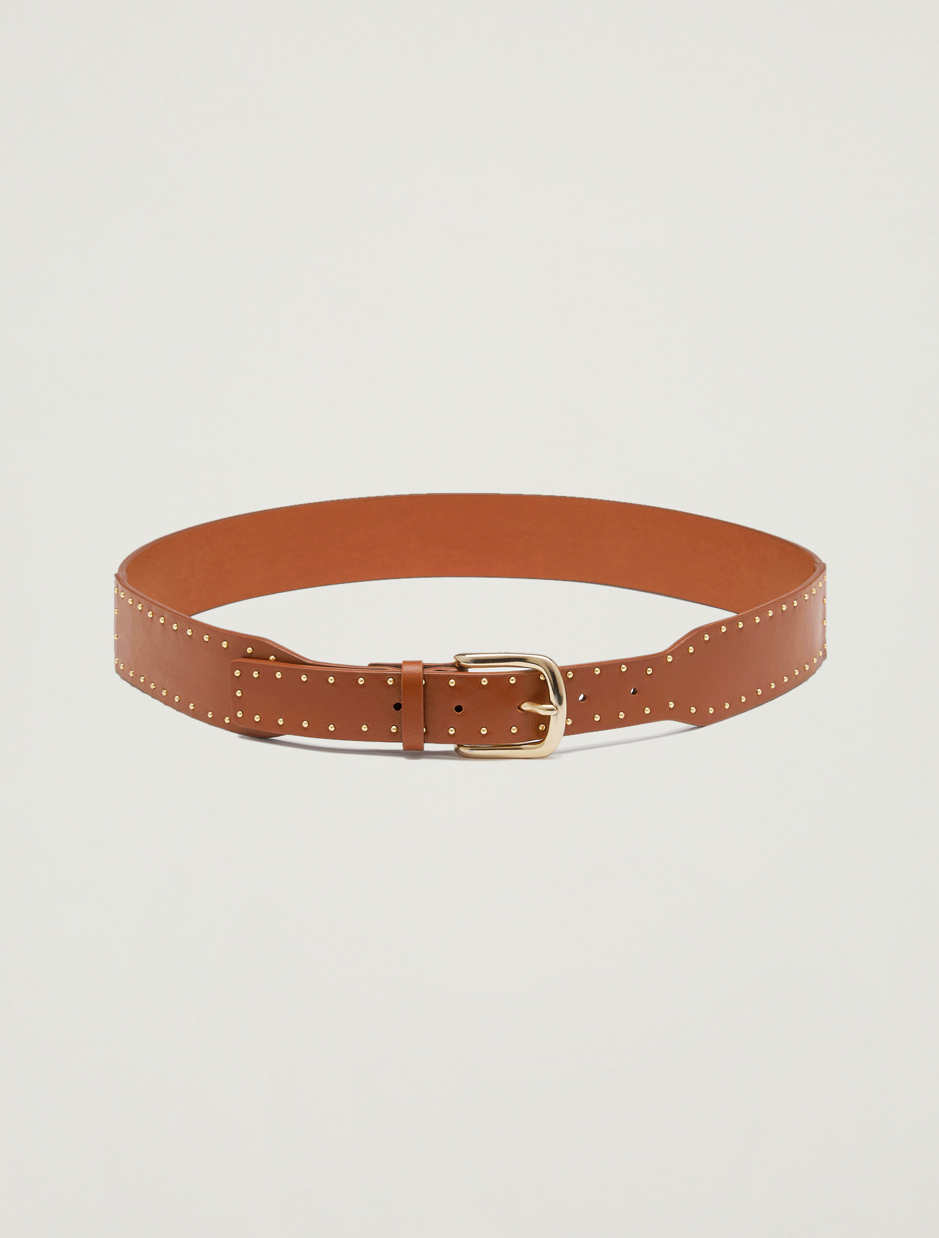 Belt with micro studs, tan - Pennyblack Belt with micro studs - tan - pennyblack