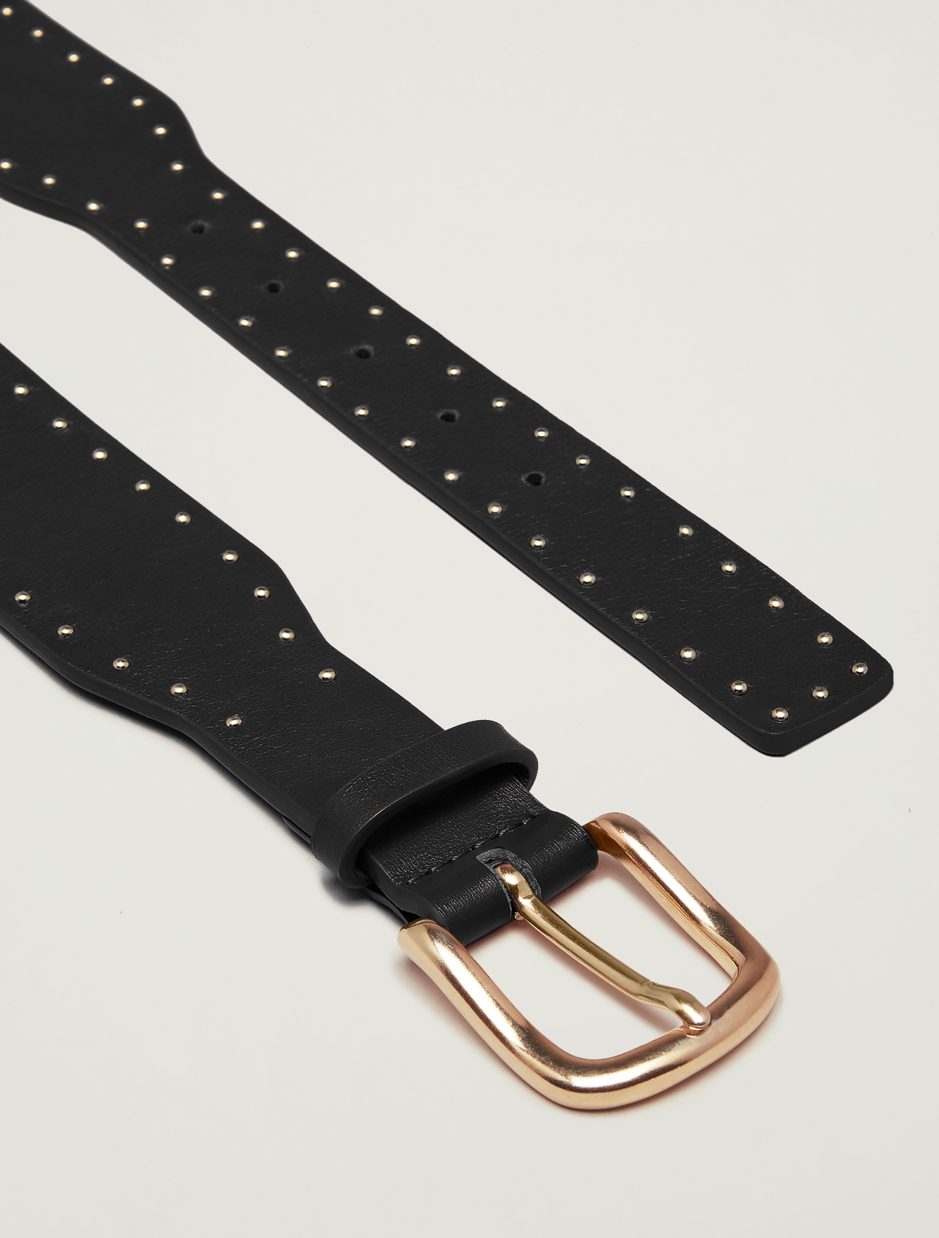 Belt with micro studs, black - Pennyblack Belt with micro studs - black - pennyblack