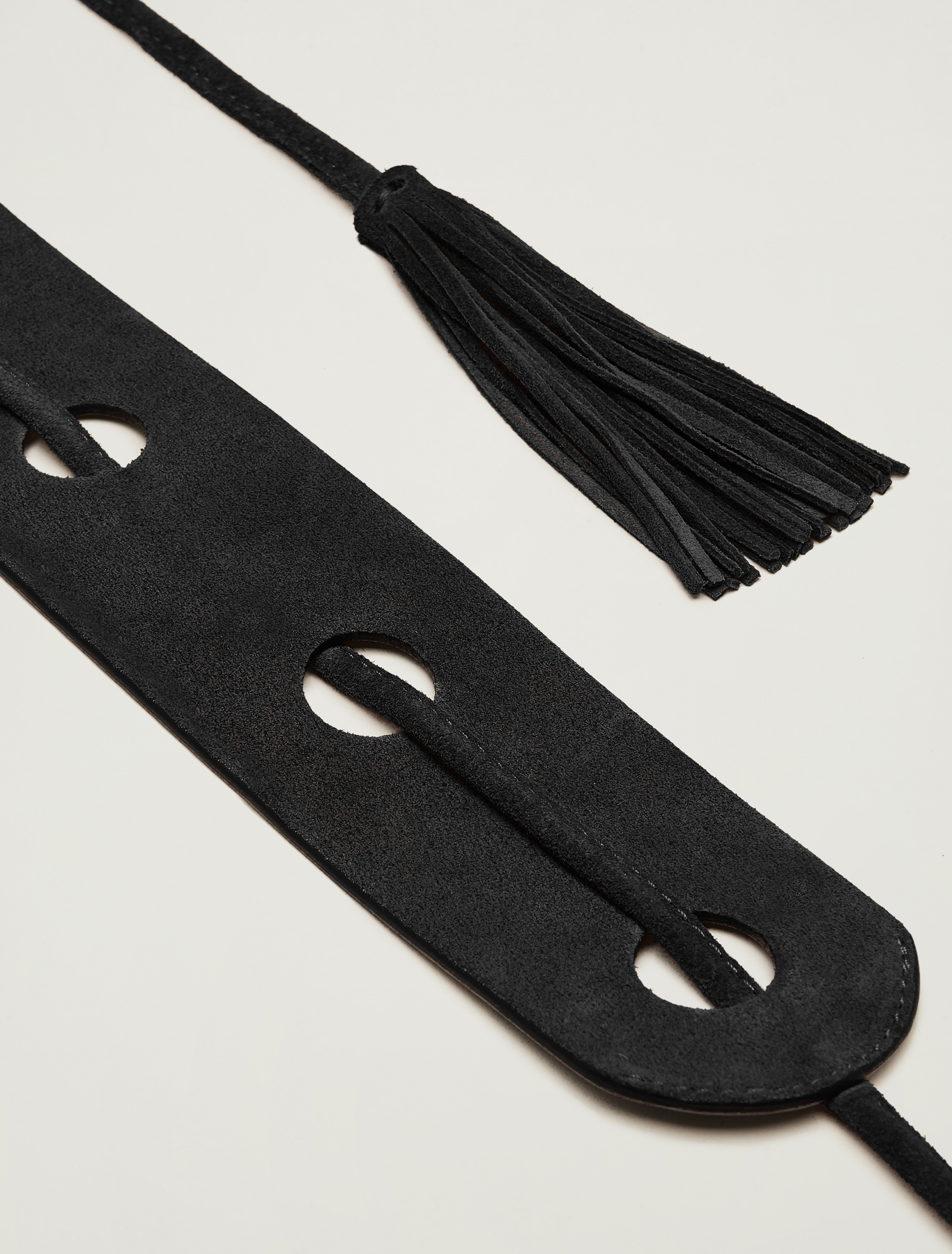 Belt with inlays and tassels, black - Pennyblack Belt with inlays and tassels - black - pennyblack