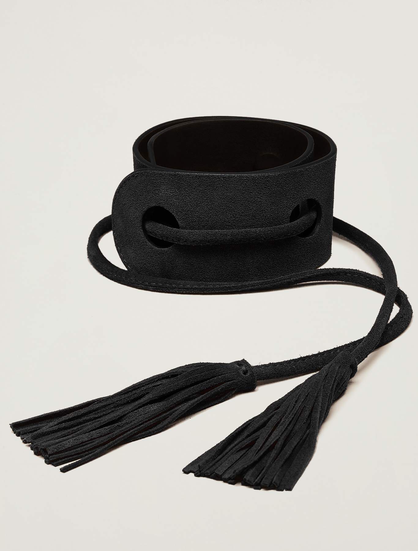 Belt with inlays and tassels, black - Pennyblack Belt with inlays and tassels - black - pennyblack
