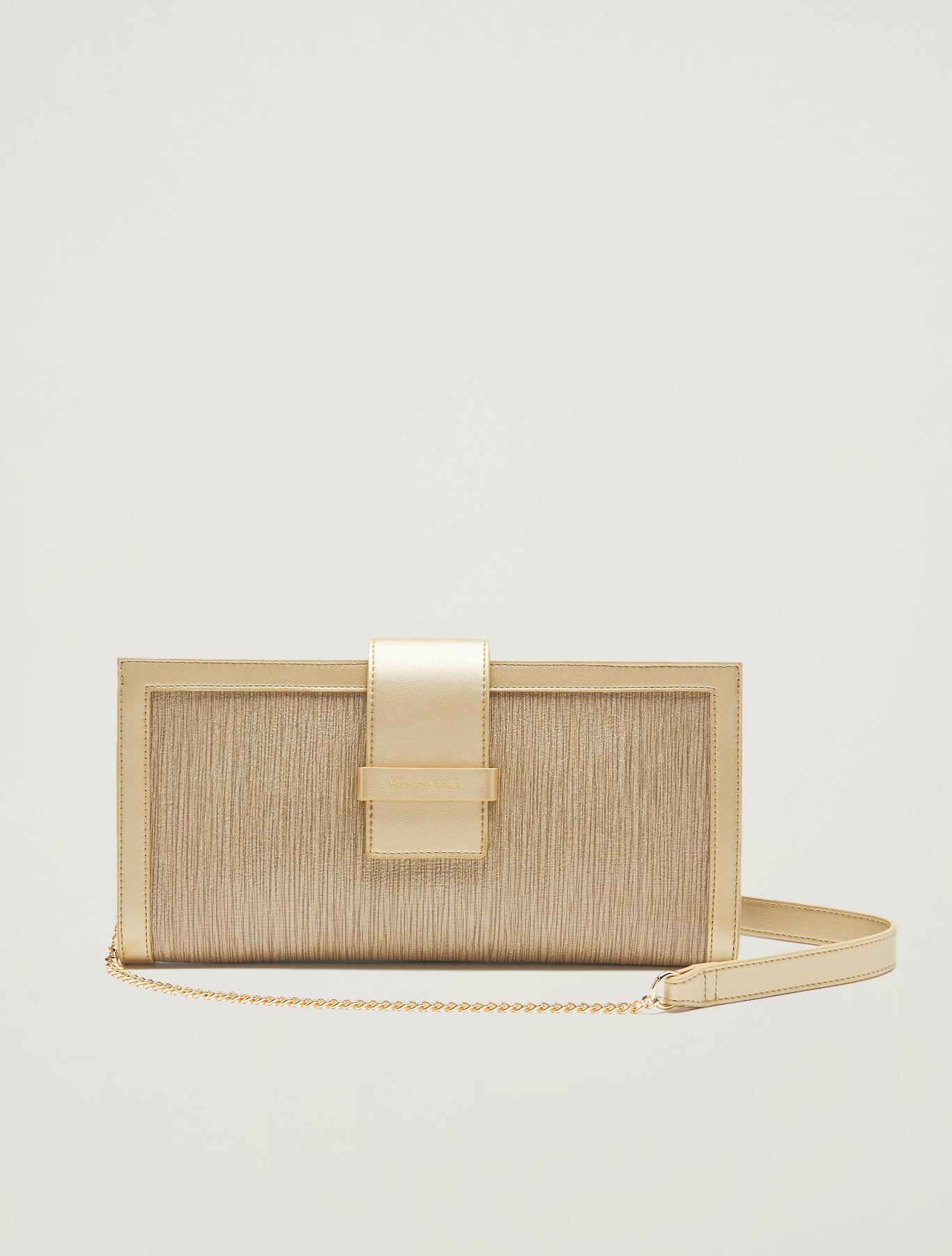 Lamé fabric clutch, gold - Pennyblack Lamé fabric clutch - gold - pennyblack