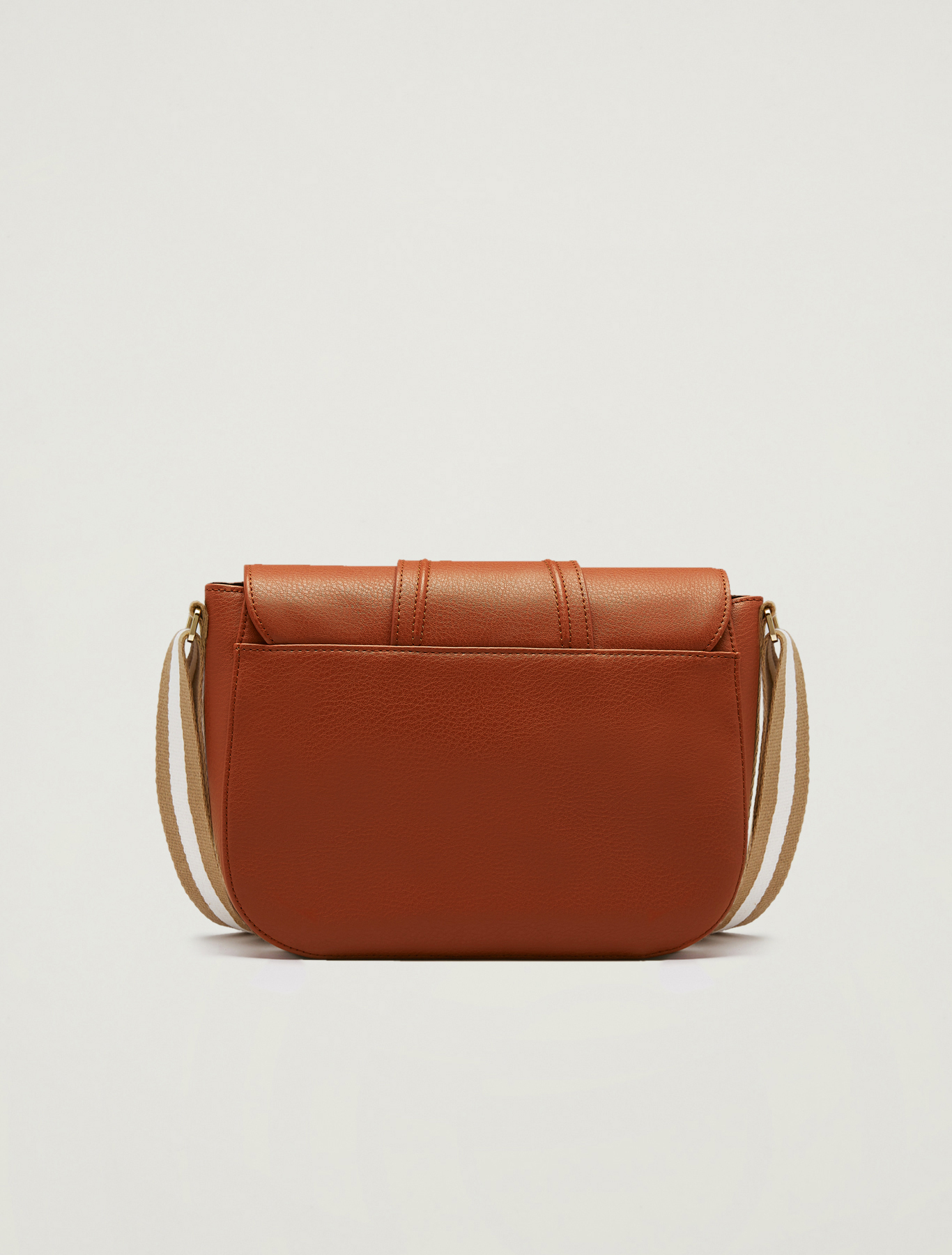 Messenger bag with striped ribbon, tan - Pennyblack Messenger bag with striped ribbon - tan - pennyblack