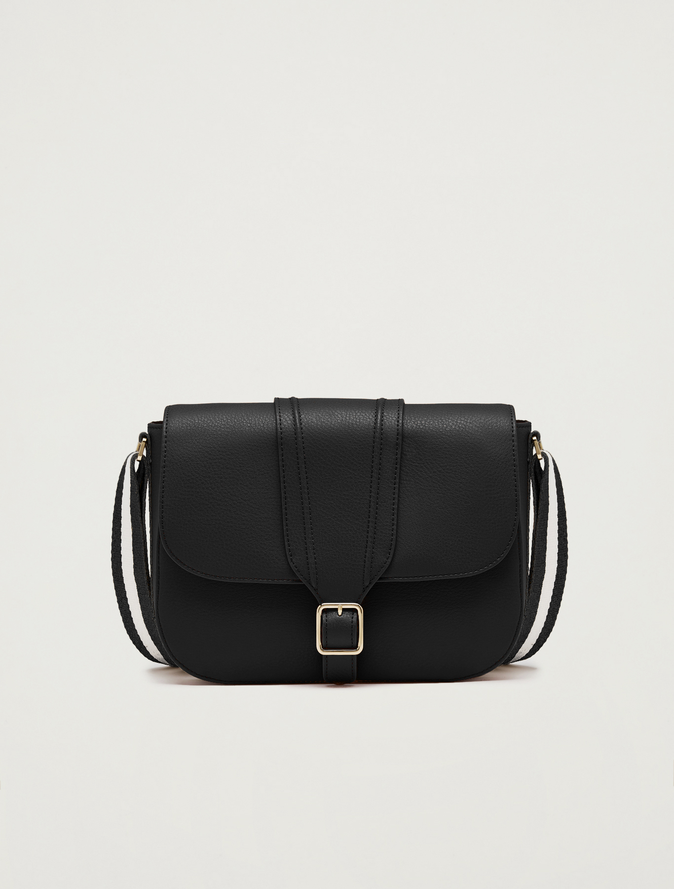 Messenger bag with striped ribbon, black - Pennyblack Messenger bag with striped ribbon - black - pennyblack