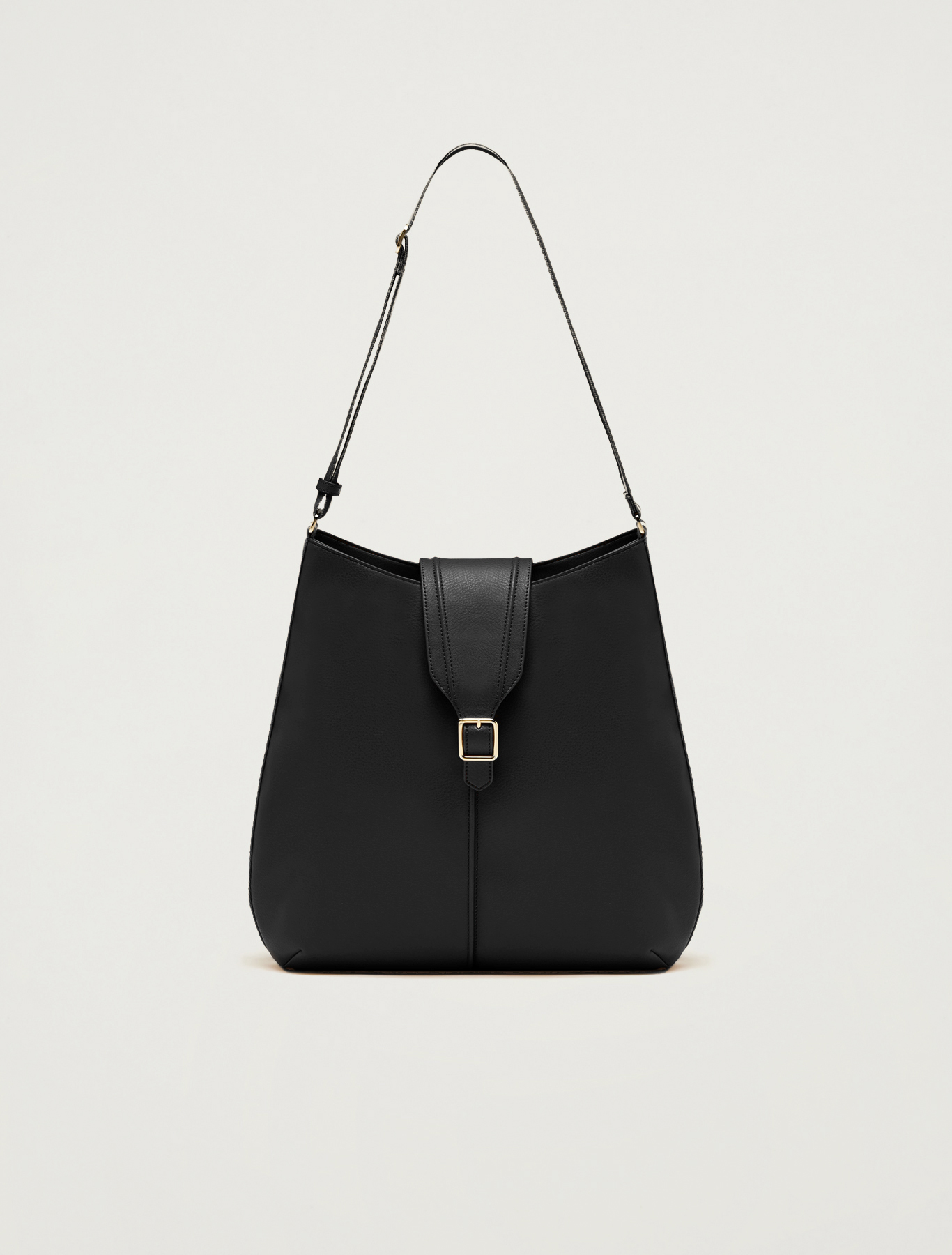 Hobo bag with striped ribbon, black - Pennyblack Hobo bag with striped ribbon - black - pennyblack
