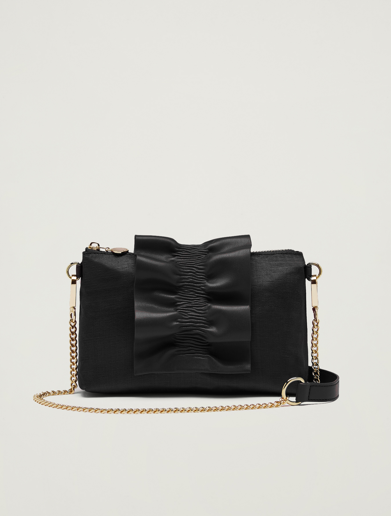 Grosgrain mini bag with ruffle, black - Pennyblack Grosgrain mini bag with ruffle - black - pennyblack