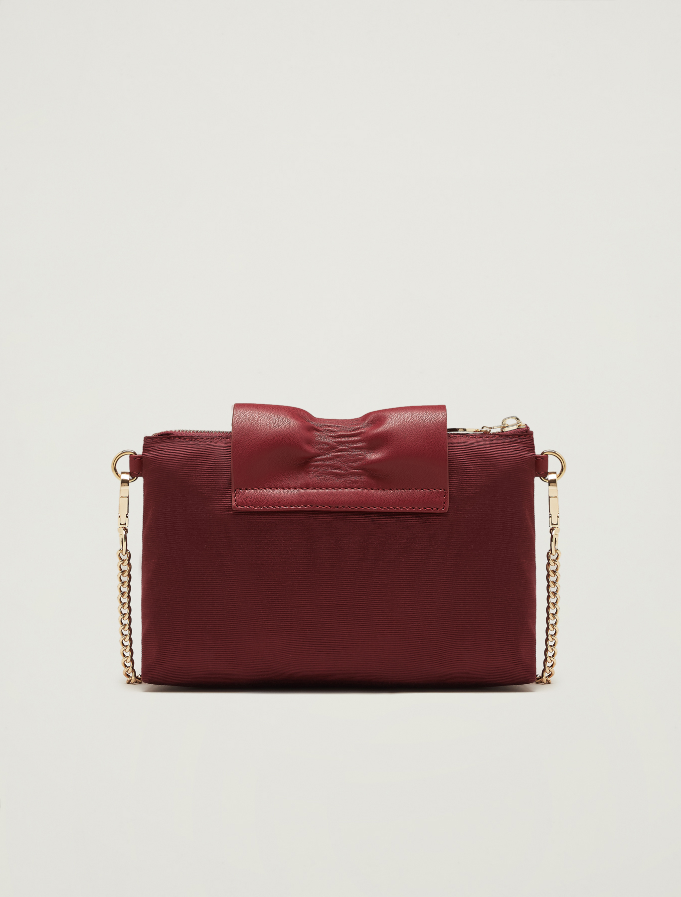 Grosgrain mini bag with ruffle, burgundy - Pennyblack Grosgrain mini bag with ruffle - burgundy - pennyblack