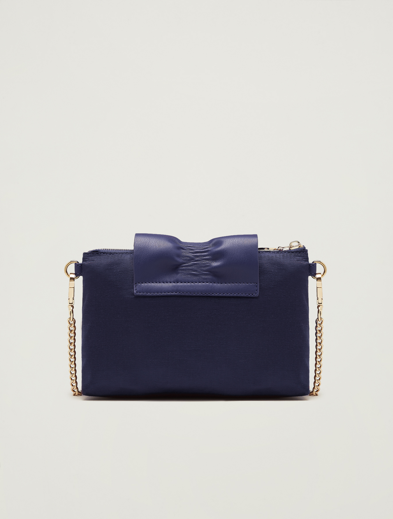 Grosgrain mini bag with ruffle, navy blue - Pennyblack Grosgrain mini bag with ruffle - navy blue - pennyblack