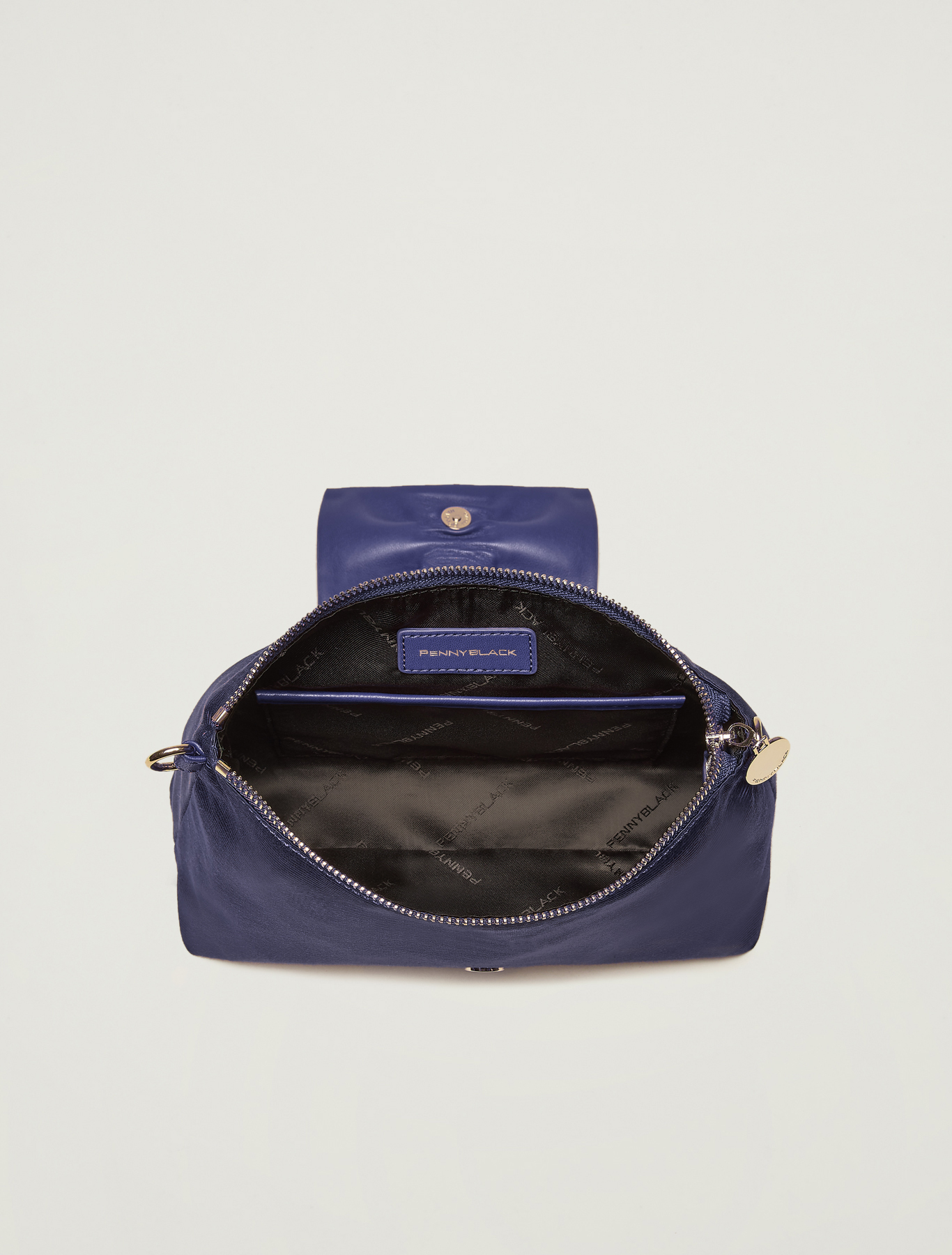 Grosgrain mini bag with ruffle, navy blue - Pennyblack Grosgrain mini bag with ruffle - navy blue - pennyblack