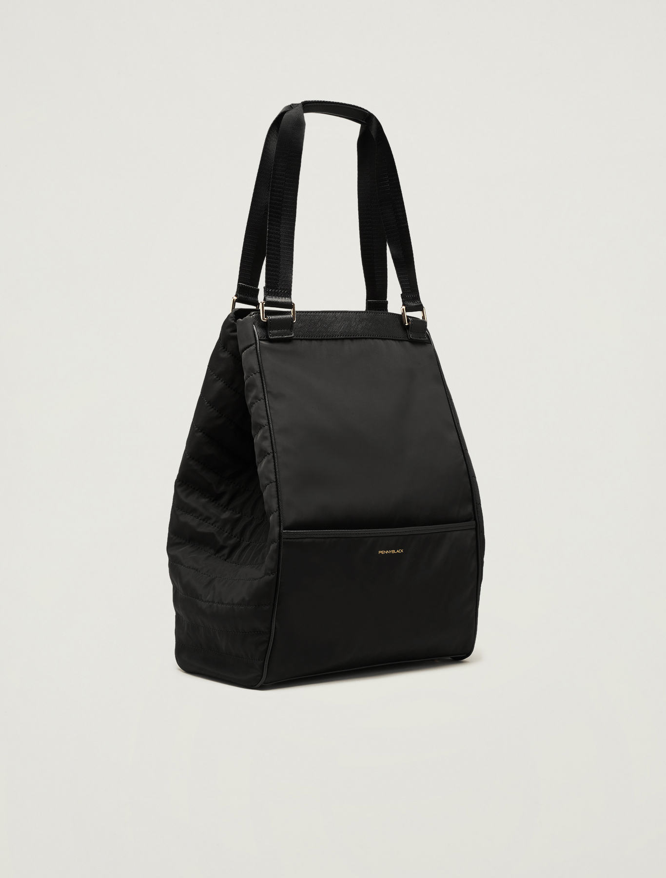 Shopper trasformabile in tecno-tessuto, nero - Pennyblack Shopper trasformabile in tecno-tessuto - nero - pennyblack