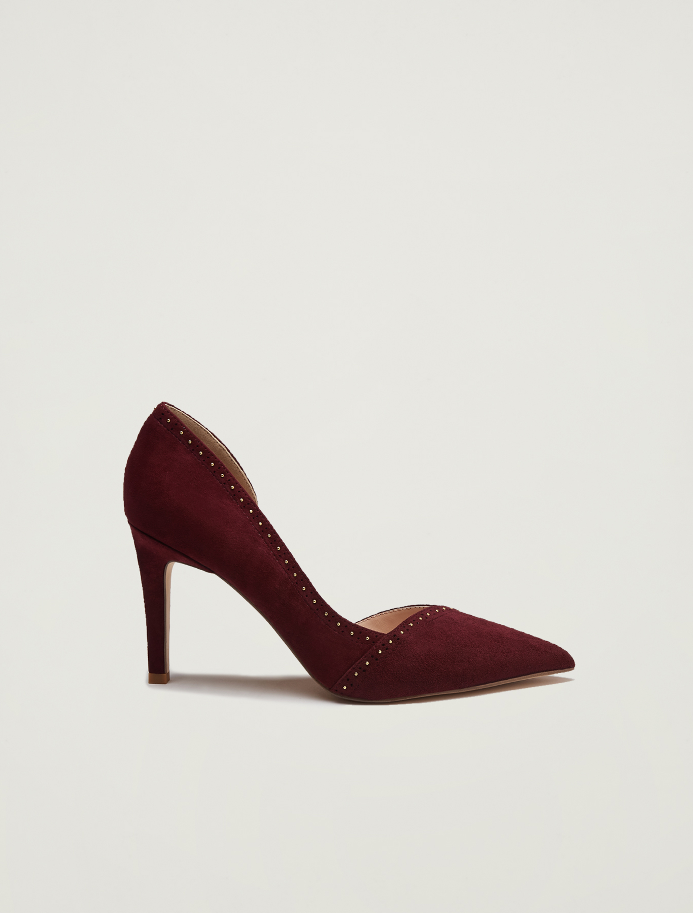 Suede pumps with micro studs, burgundy - Pennyblack Suede pumps with micro studs - burgundy - pennyblack