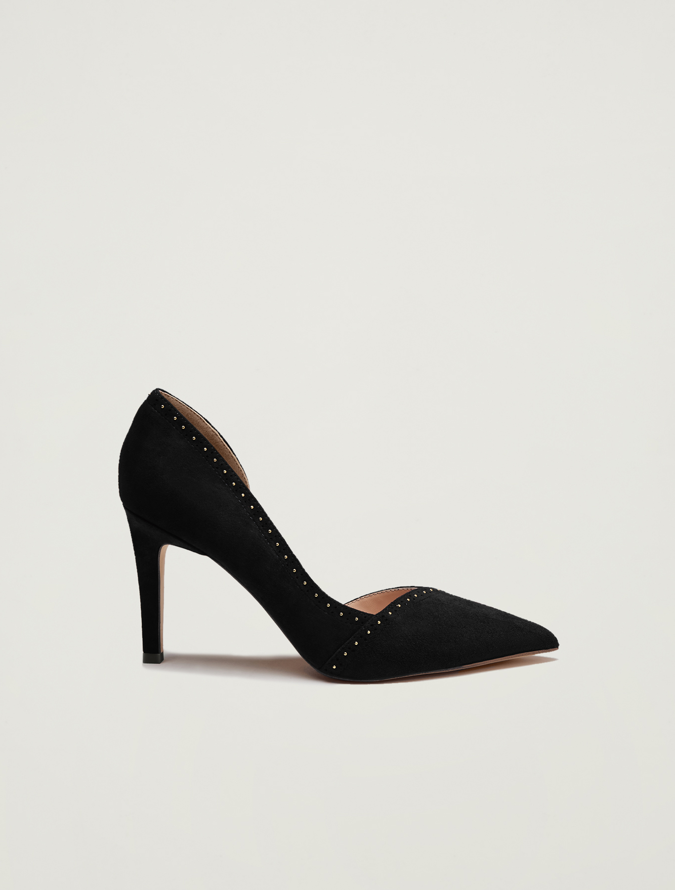 Suede pumps with micro studs, black - Pennyblack Suede pumps with micro studs - black - pennyblack