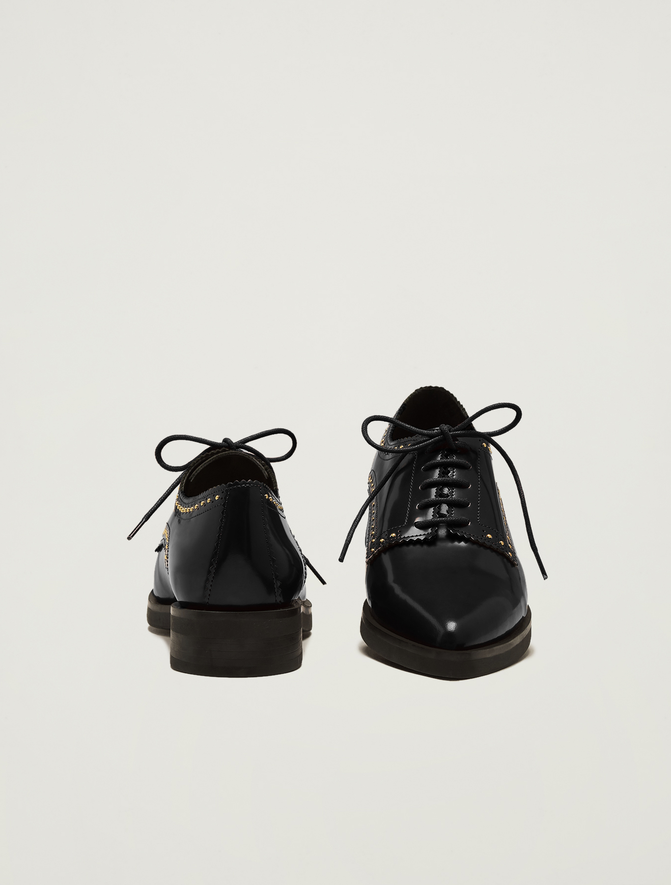 Lace-ups with micro studs, black - Pennyblack Lace-ups with micro studs - black - pennyblack