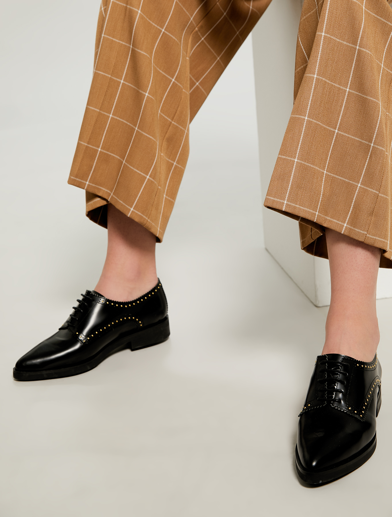 Lace-ups with micro studs, black - Pennyblack Lace-ups with micro studs - black - pennyblack