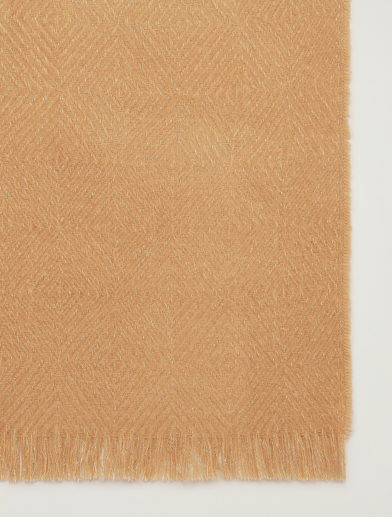 Jacquard scarf with lamé, beige - Pennyblack Jacquard scarf with lamé - beige - pennyblack