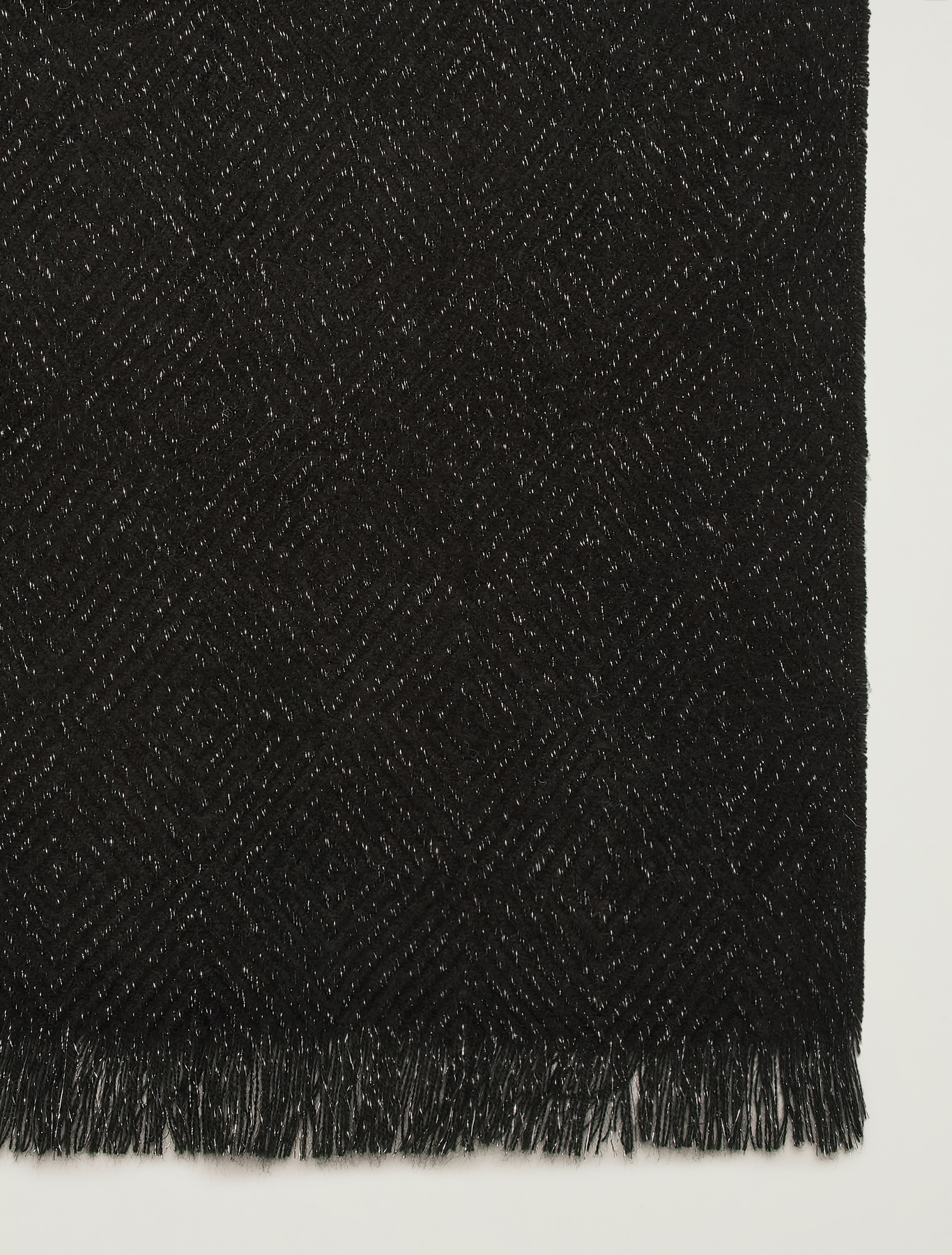 Jacquard scarf with lamé, black - Pennyblack Jacquard scarf with lamé - black - pennyblack