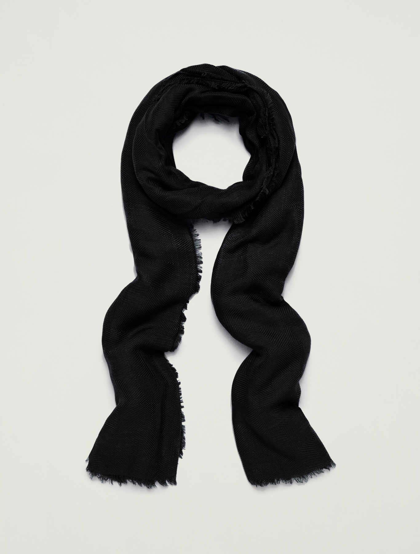 Jacquard scarf, black - Pennyblack Jacquard scarf - black - pennyblack
