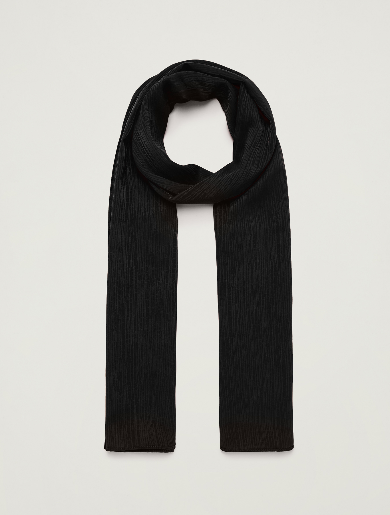 Sciarpa con texture jacquard, nero - Pennyblack Sciarpa con texture jacquard - nero - pennyblack