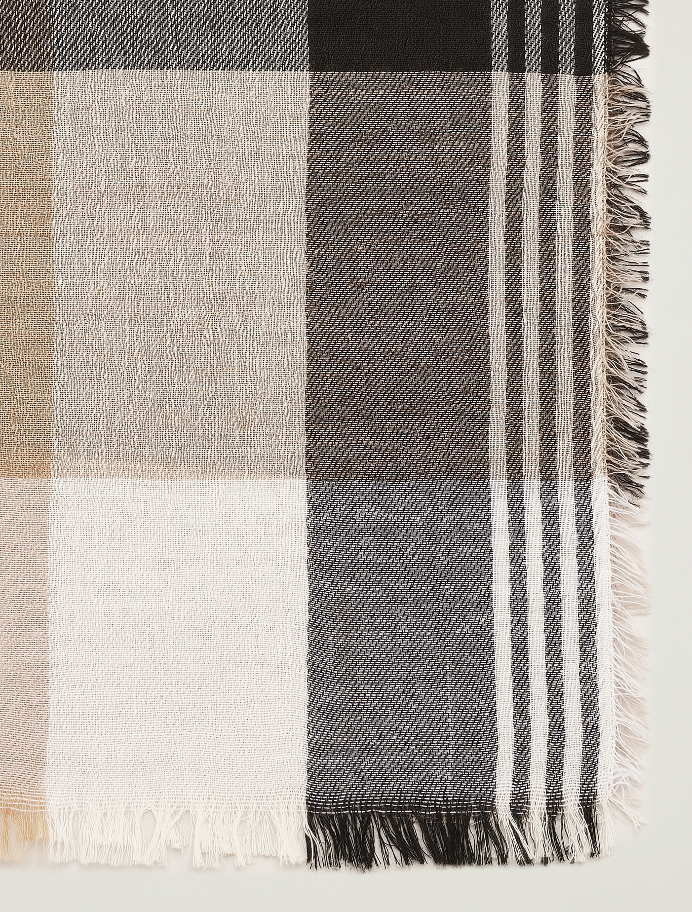 Checked scarf, black - Pennyblack
