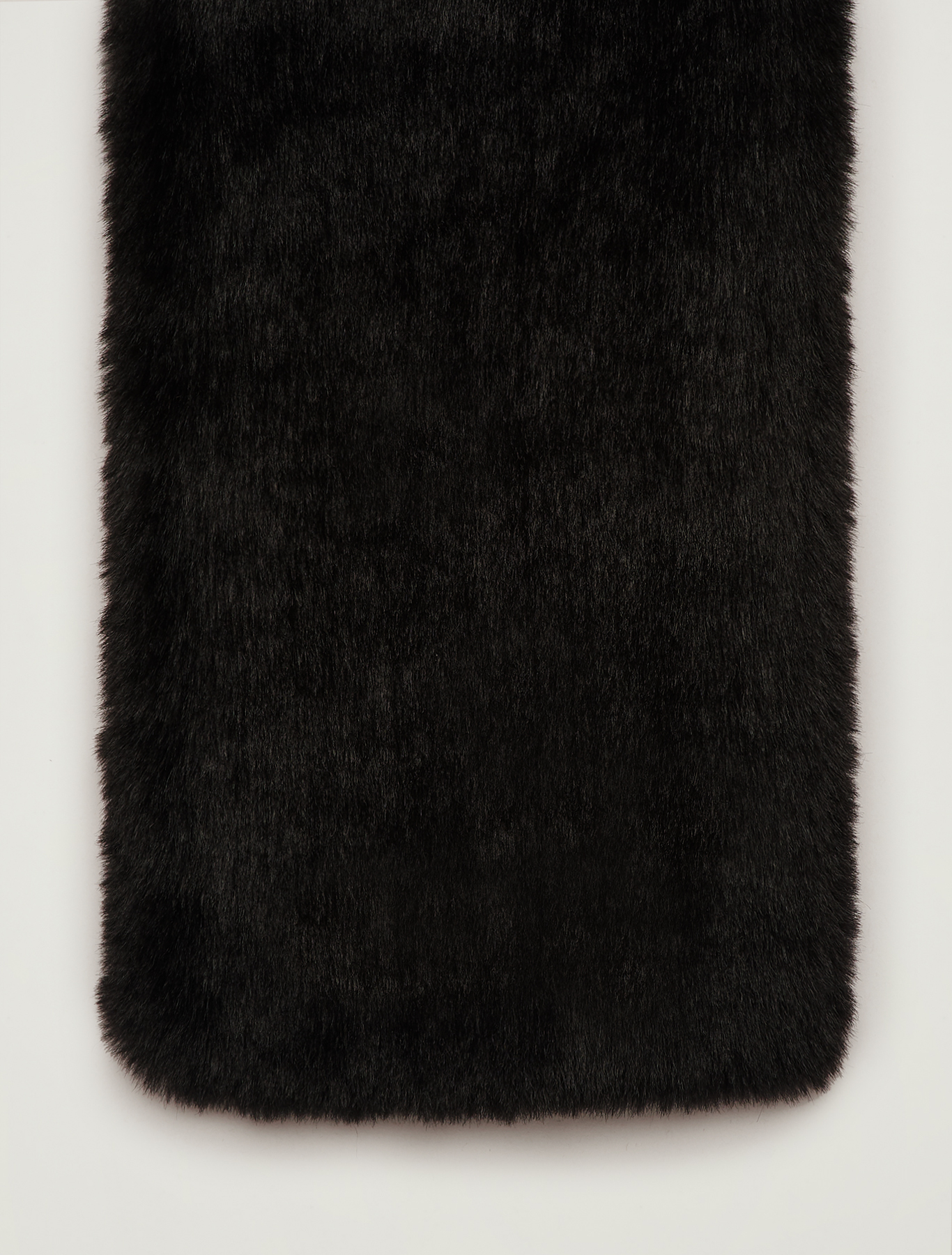 Plush collar with knit, black - Pennyblack Plush collar with knit - black - pennyblack