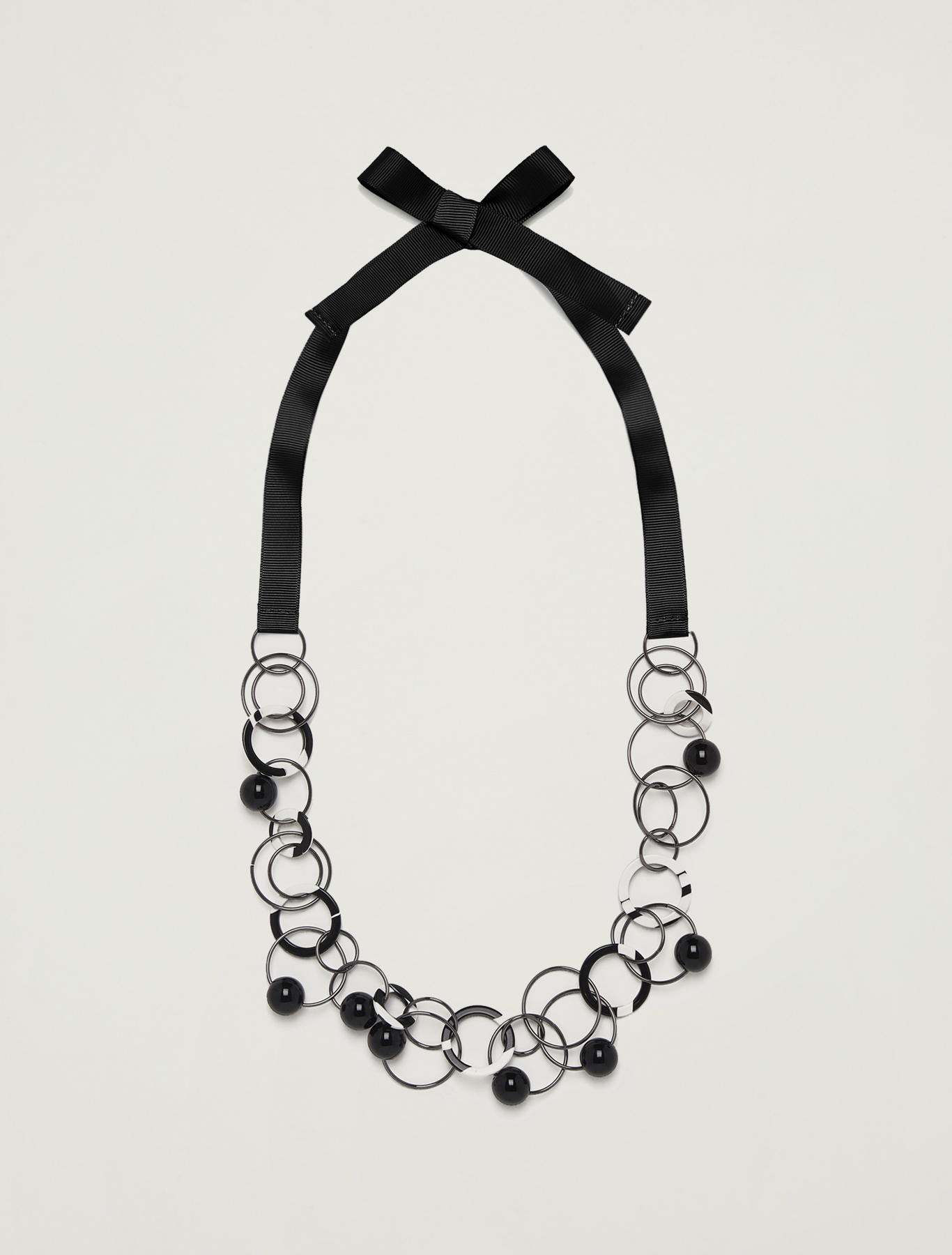 Necklace with rings and baubles, black - Pennyblack Necklace with rings and baubles - black - pennyblack
