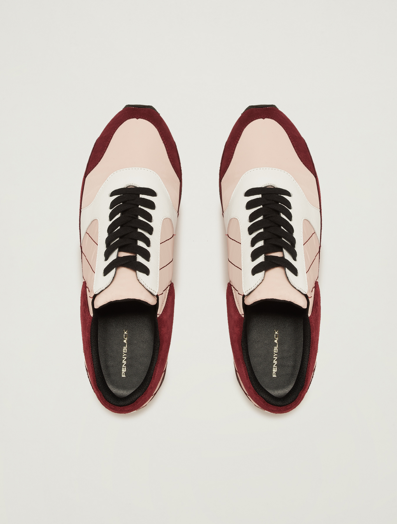 Sneakers in suede, pelle e nylon, bordeaux - Pennyblack Sneakers in suede, pelle e nylon - bordeaux - pennyblack