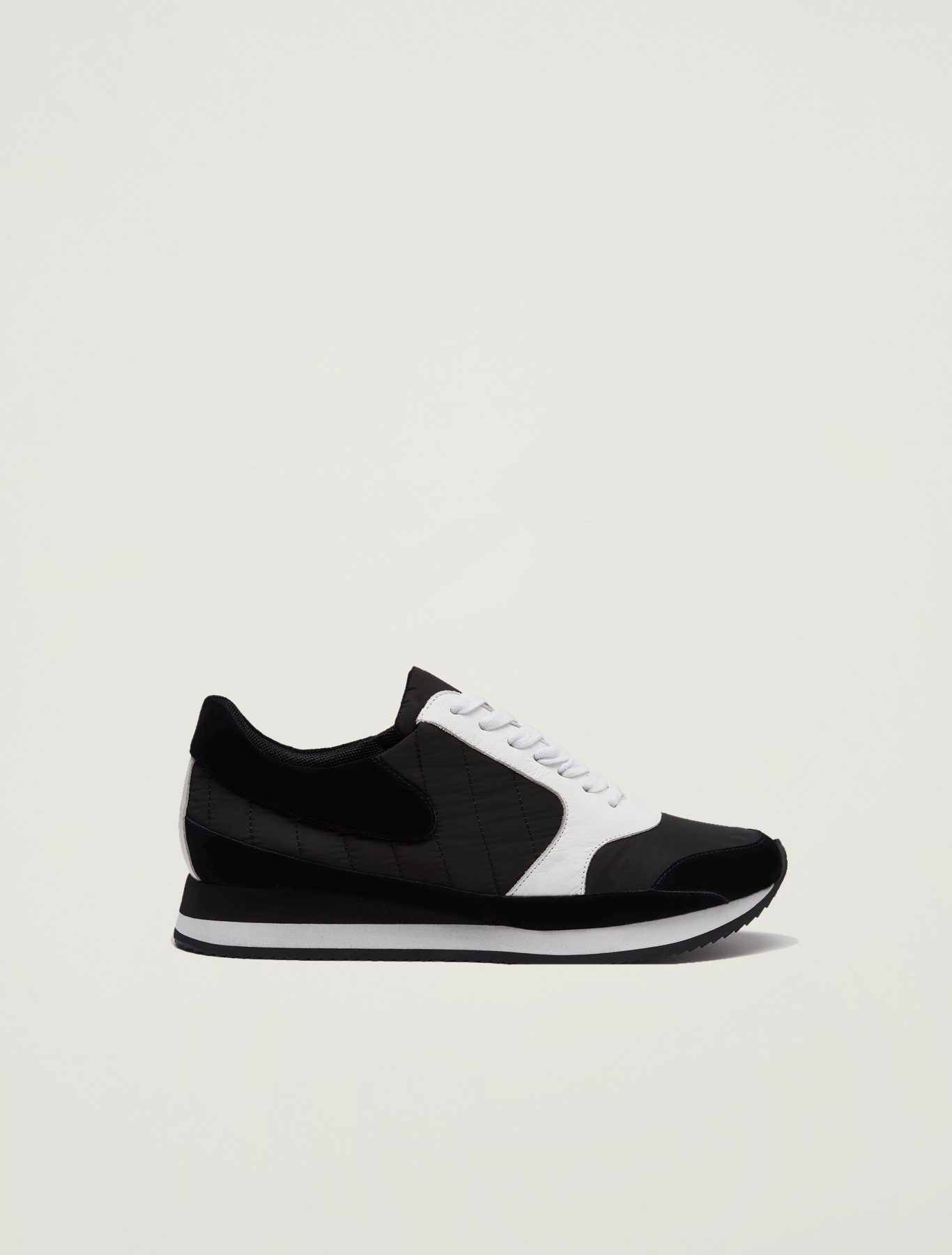 Sneakers in suede, leather and nylon, black - Pennyblack Sneakers in suede, leather and nylon - black - pennyblack